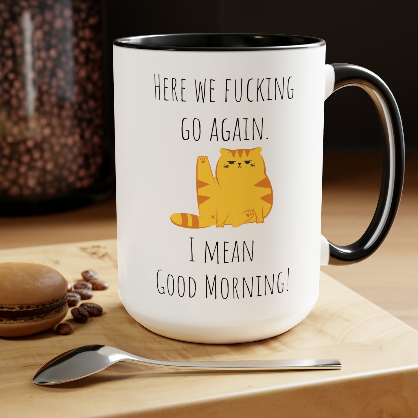Funny grumpy cat mug funny Coffee Mug Fucking glorious morning mug cat mug gift for her Mug funny gift for wife tea Christmas gift 15oz