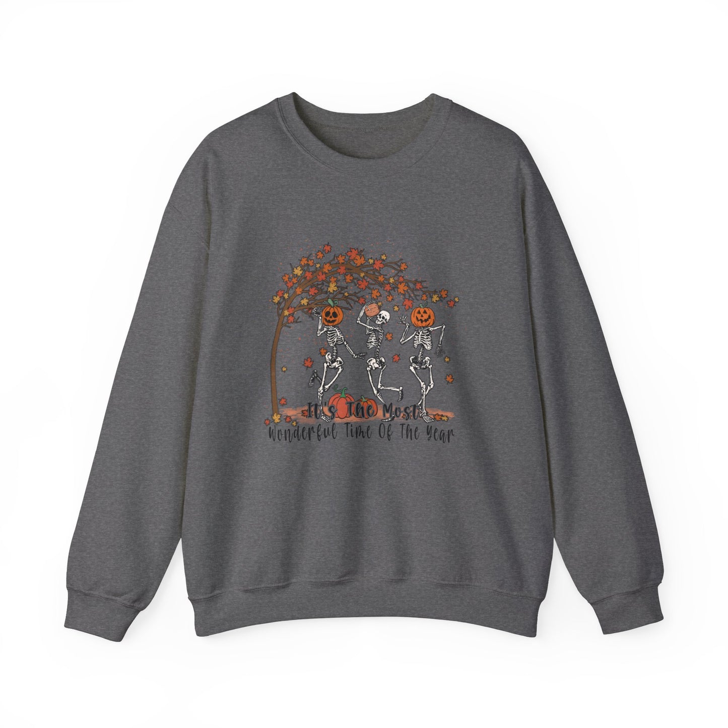 Halloween sweatshirt skeleton fall vibes Its the most wonderful time of the year sweater funny Halloween sweater fall Shirt best friend gift