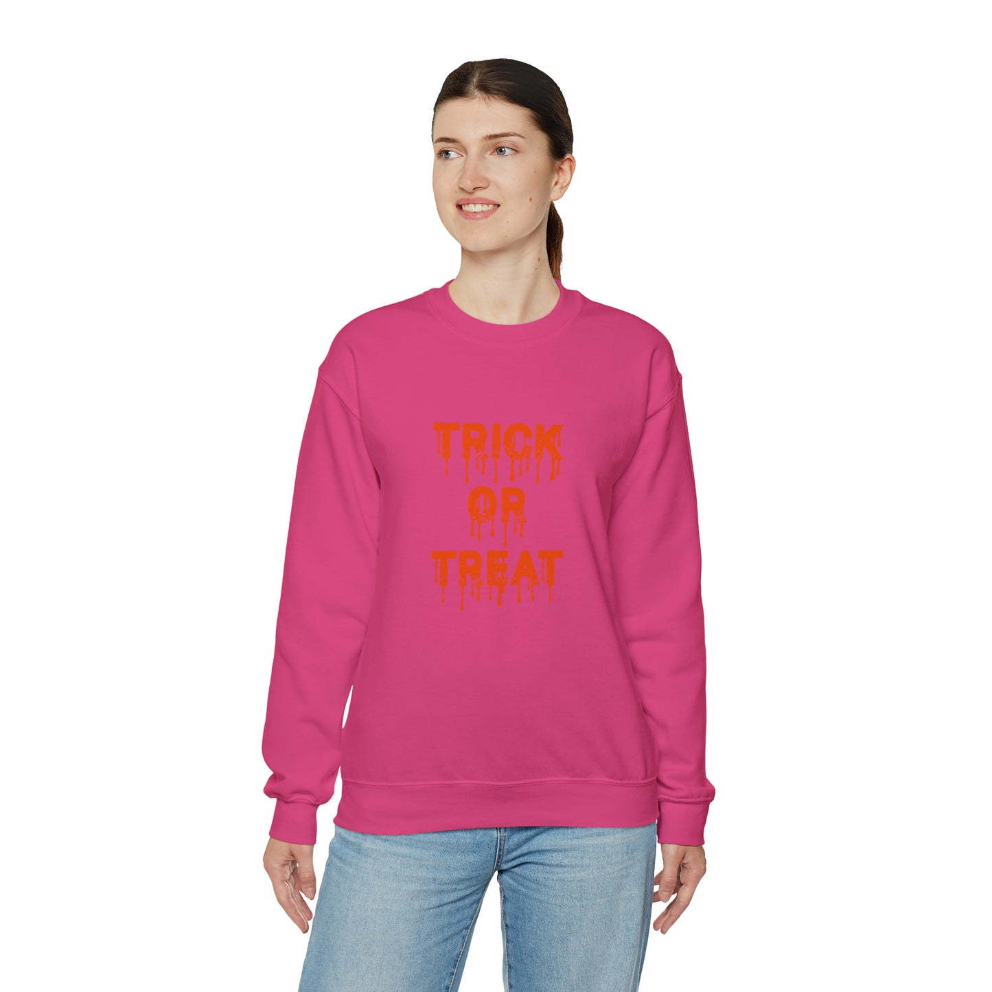 Trick or Treat Funny Halloween Sweatshirt Funny Halloween Horror Shirt, Halloween Funny Tee unisex gift gift for her for him