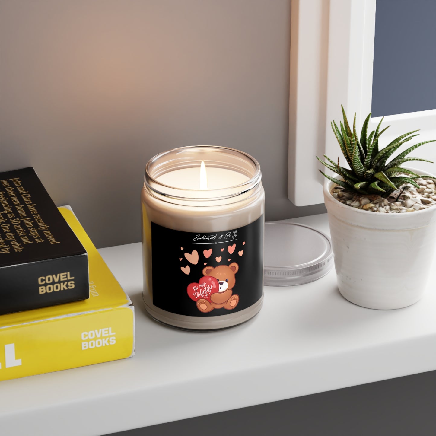 Be my valentine Candle Vday gift Bestie gift best friend gift black and gold Vanilla  candle birthday Christmas gift for her Candle