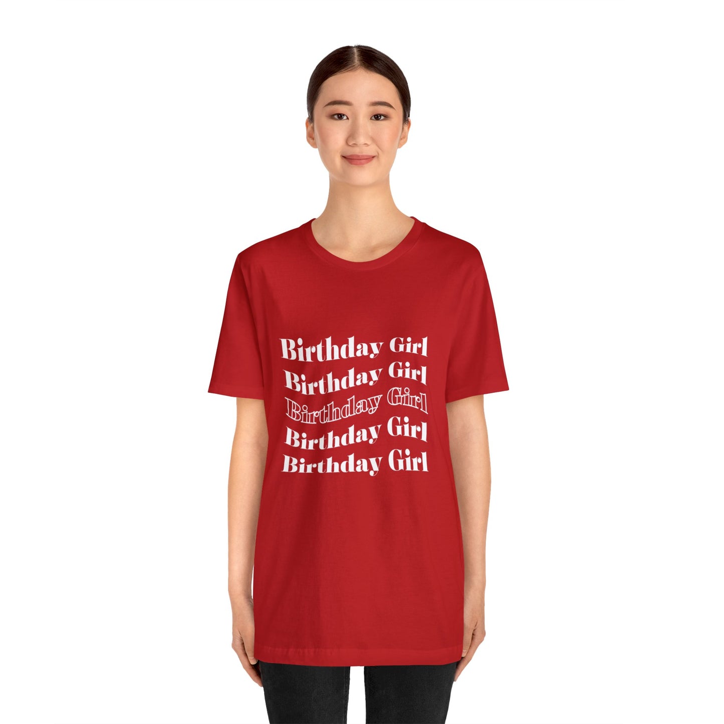 Birthday girl shirt gift for her best friend gift wavy shirt birthday party attire month funny T-shirt birthday gift Christmas gift for him