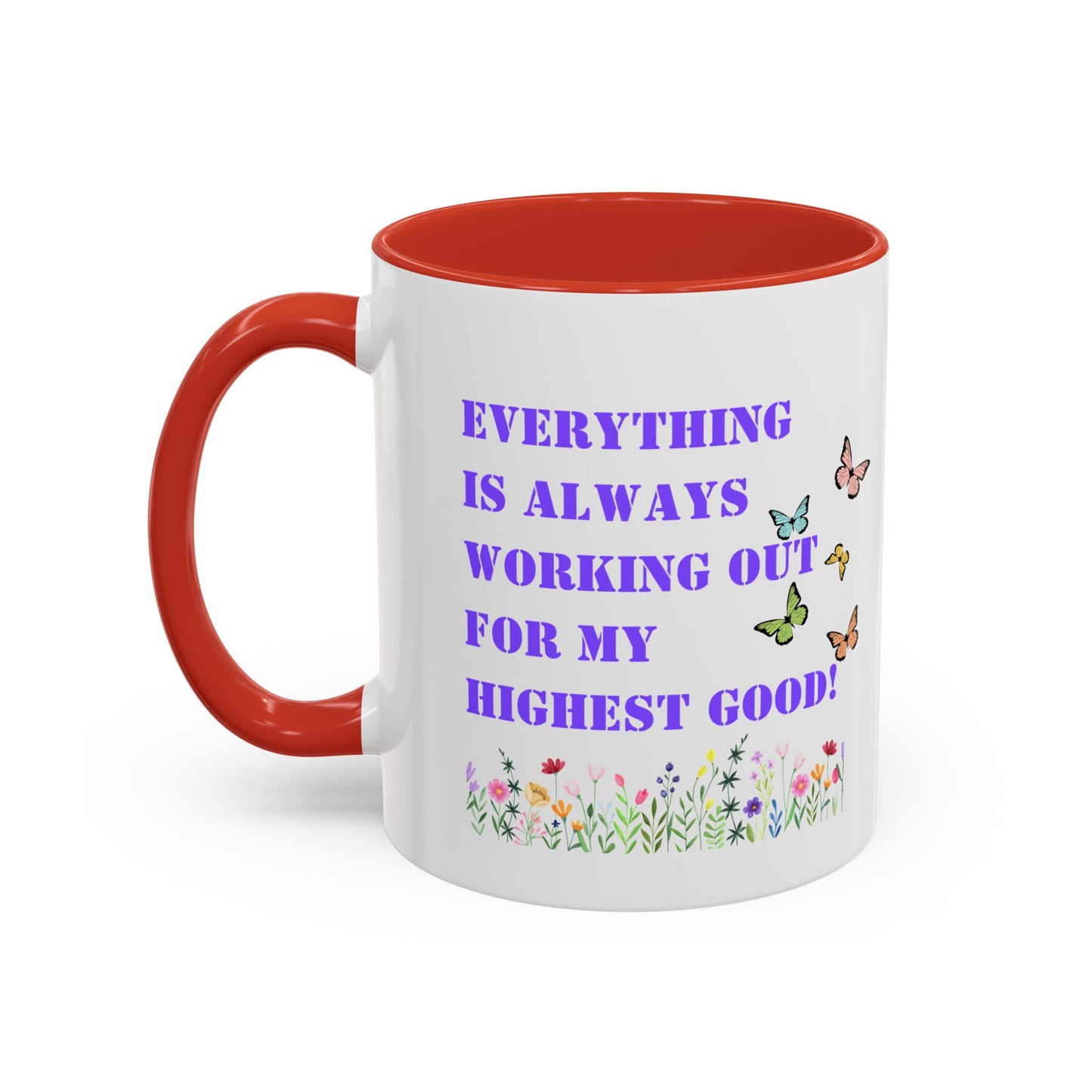 Everything is always working out for me mug Morning affirmation mug shining light mug Delulu mug Christmas gift for her gift for him bestie