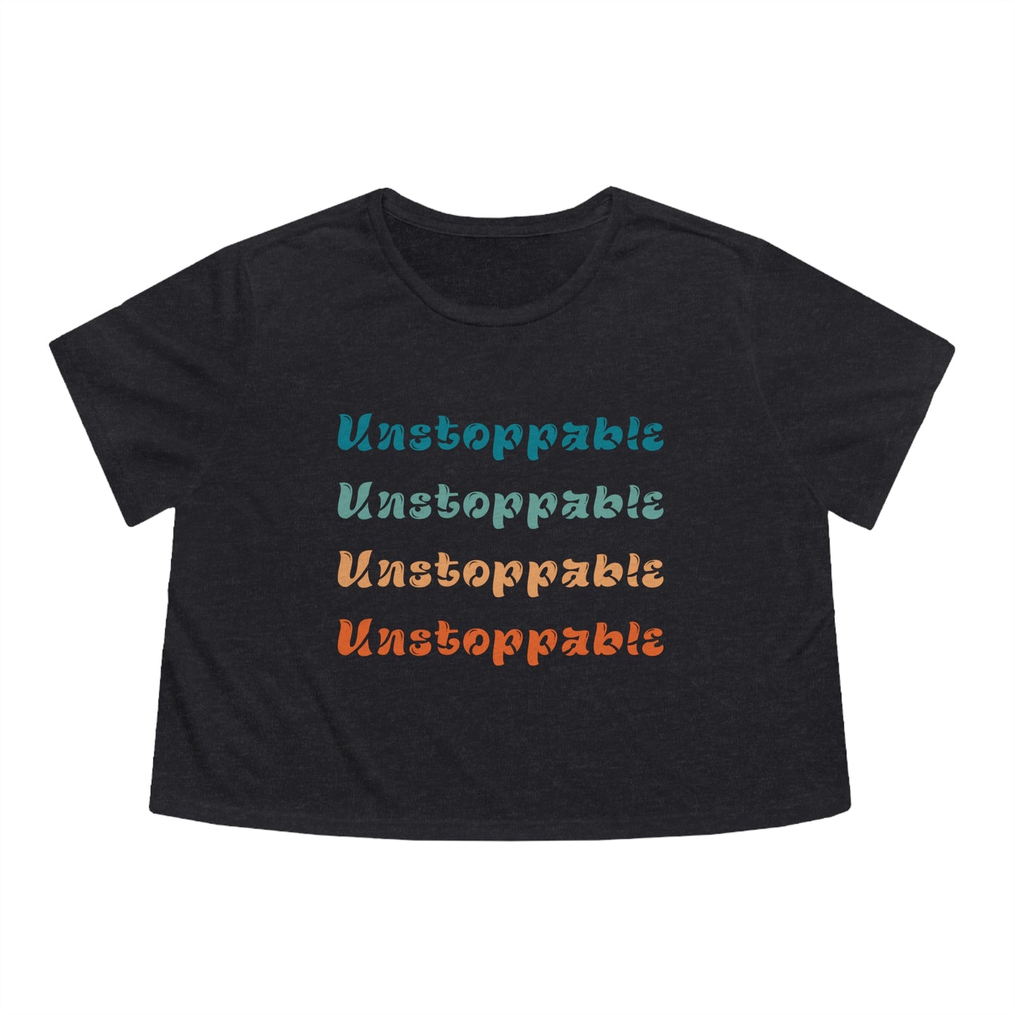Unstoppable Crop top gift for her gift for him yoga crop top women T-shirt the universe is always on my side zen shirt Women's Cropped Tee