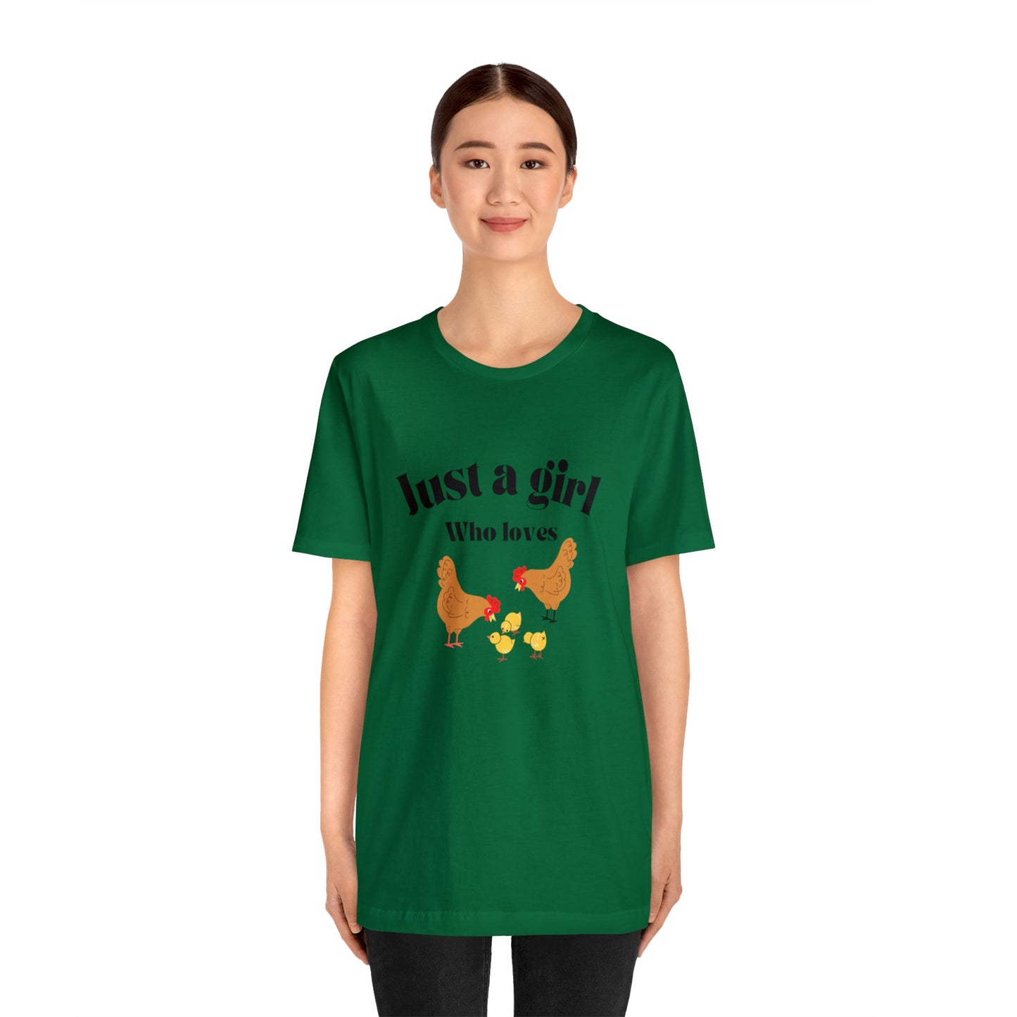 Just a girl who loves chickens shirt funny gift for her chicken shirt girlfriend shirt birthday Shirt Matching travel Tees farm life style