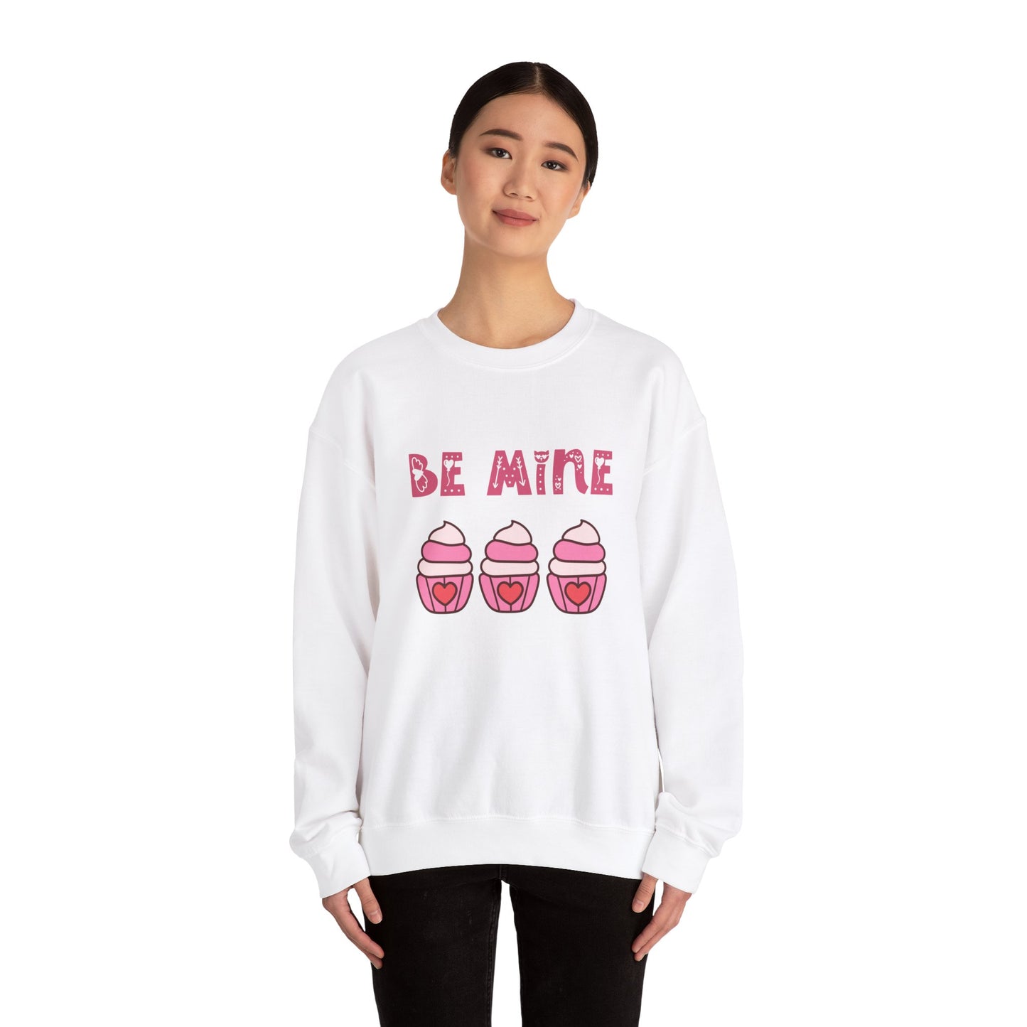 Be mine cupcake sweater valentines Day sweatshirt love sweater galentine's day gift best friend gift Unisex gift cupcake sweatshirt