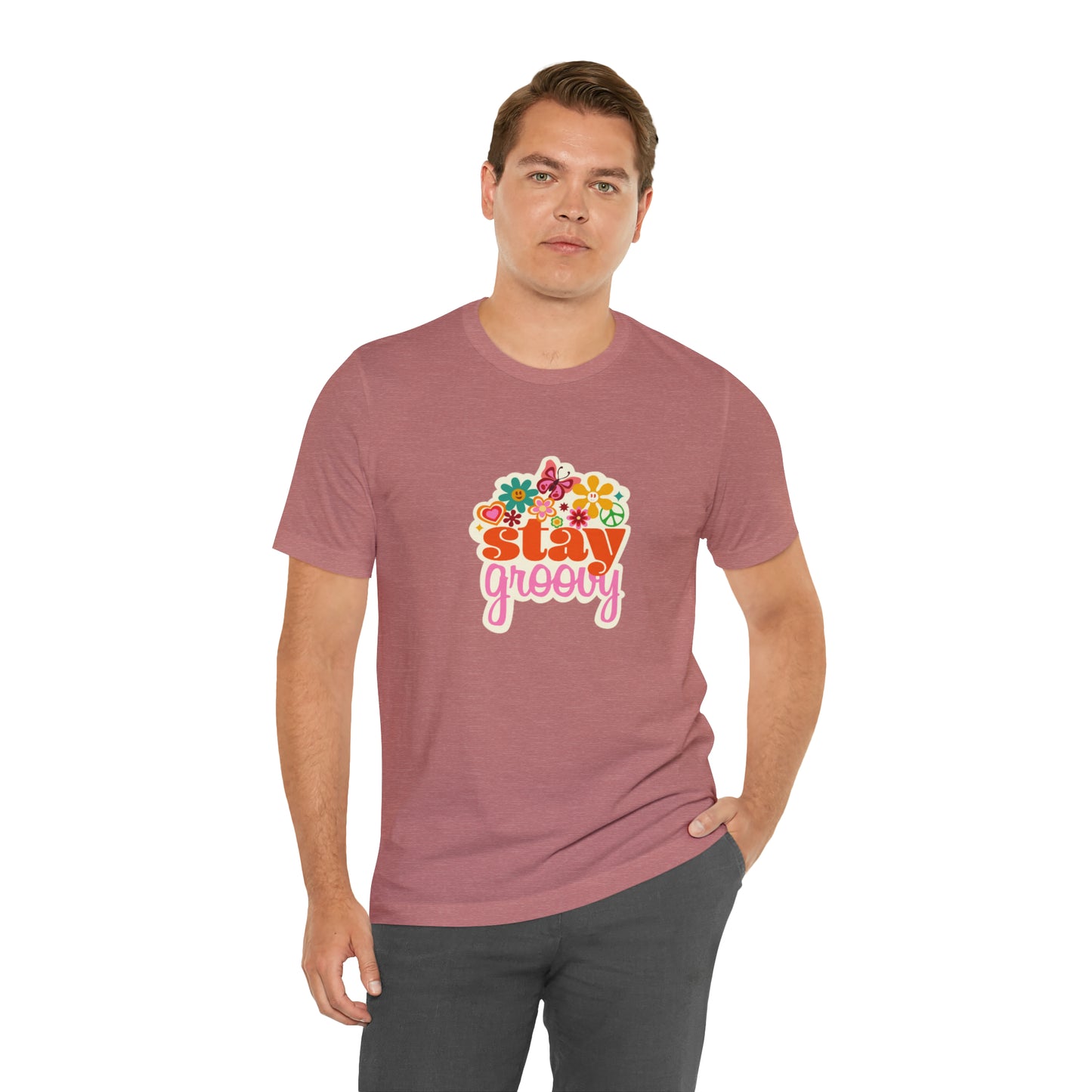 Stay Groovy t-shirt, Hippie shirt, good vibes shirt, summer fun style gift,travel shirt,best friend trip vacation trip