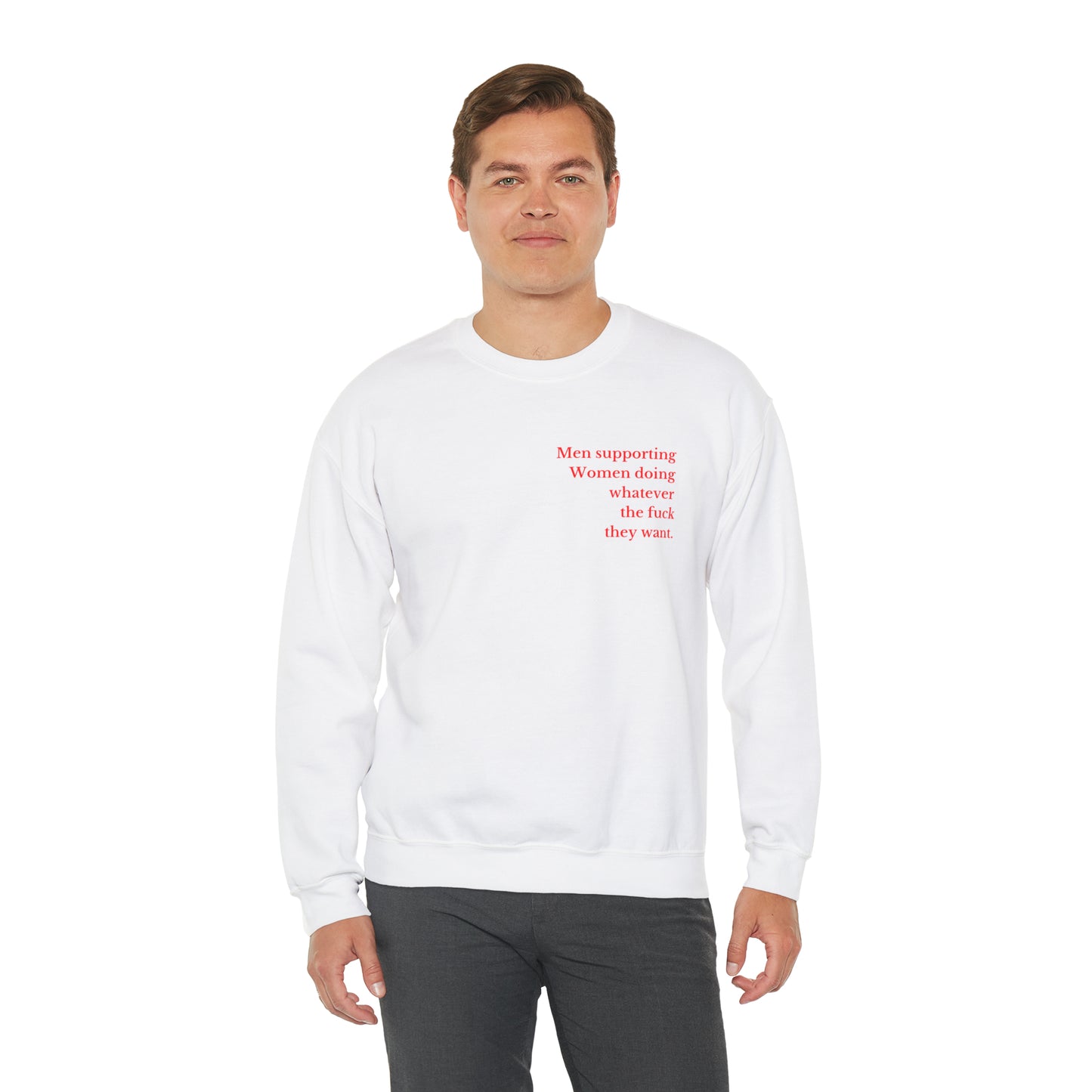 Men supporting women sweater women tights gift for her gift for him Christmas gift