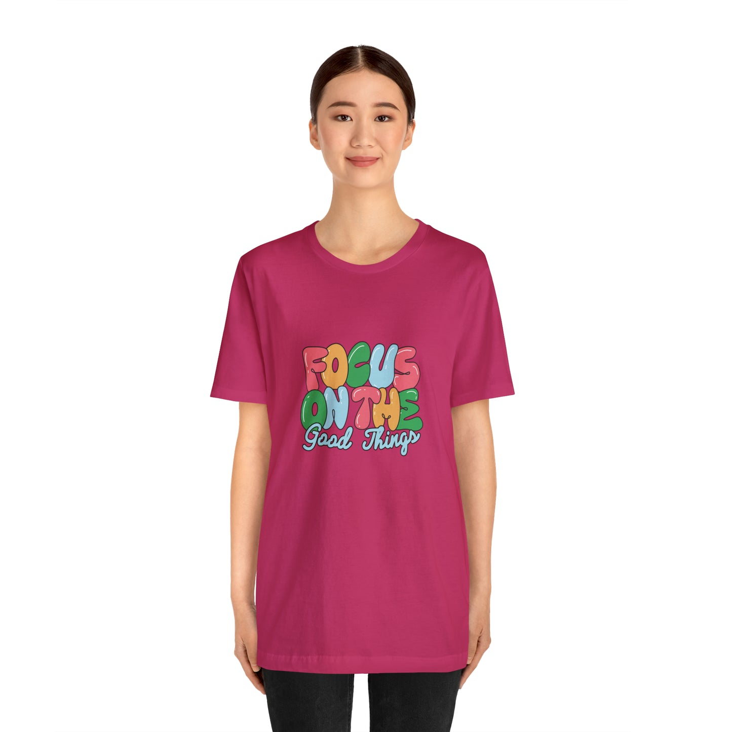 Focus on the good things shirt positive vibes shirt good vibes tee yogawear zen clothes bohemian top Women's Christmas gift for her for him