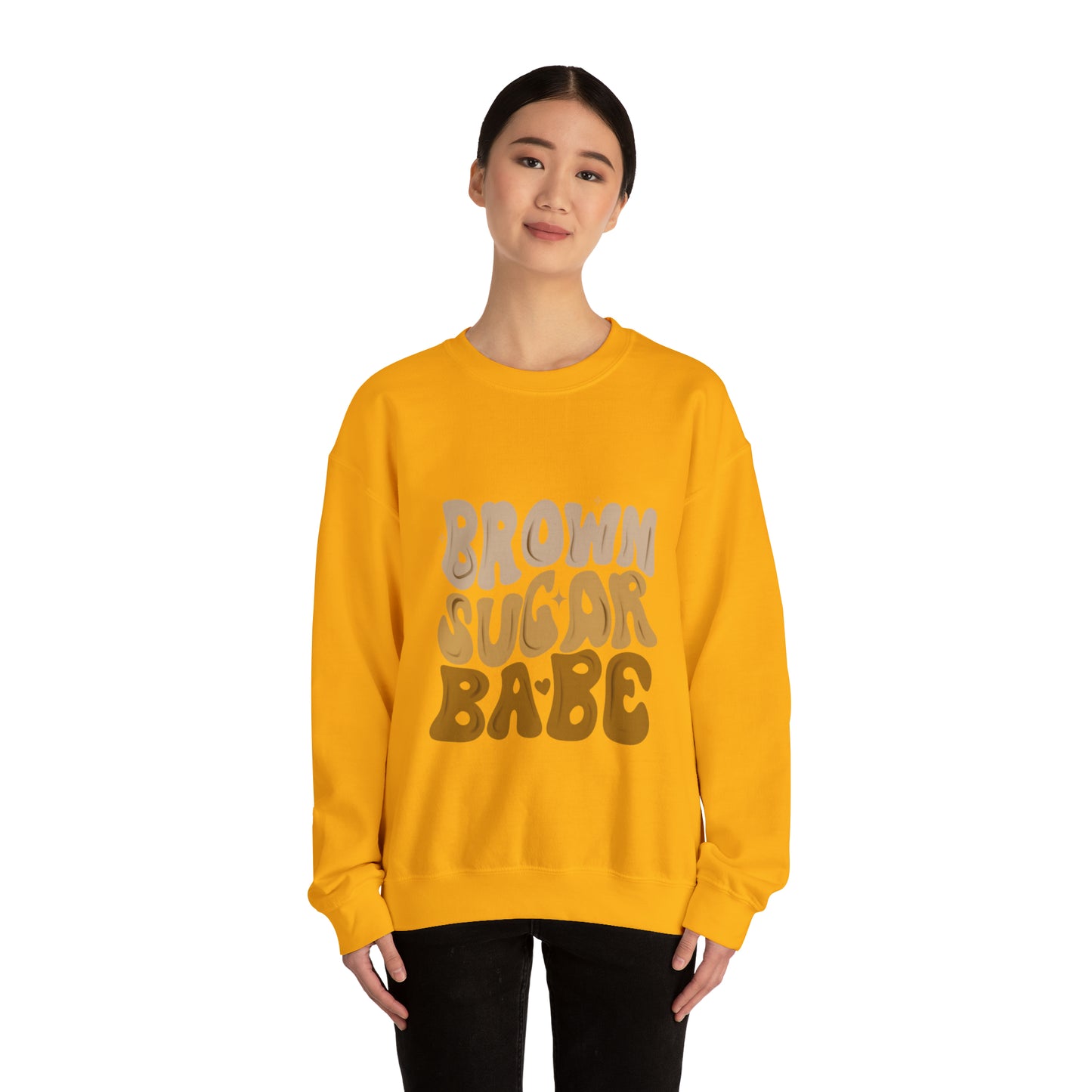 Brown Sugar Babe sweatshirt, Brown Beauty shirt, Birthday gift for her, Melanin sweatshirt, Unisex Heavy Blend Crewneck Sweatshirt