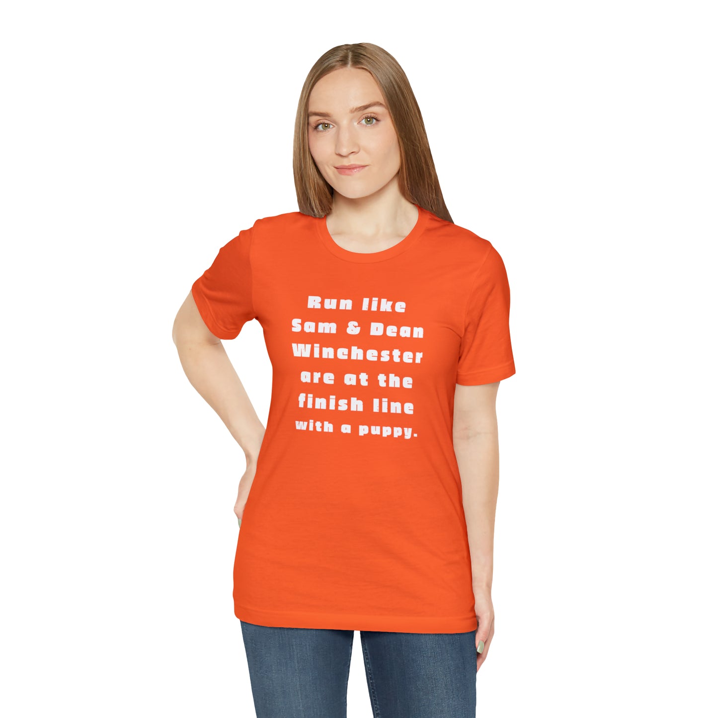 Winchester fans work out shirt Gym top sam and dean Tshirt Gift for her Gift for him Funny gift for her gift for him yoga Women's Tee