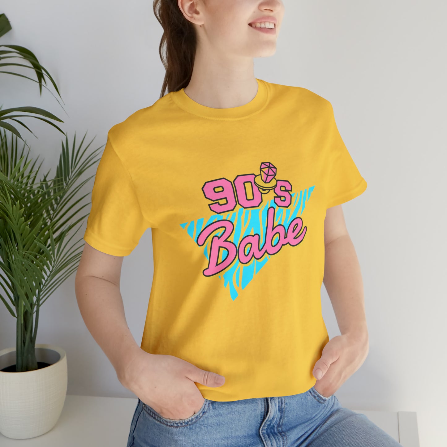 90's Babe shirt, gift for her, Christmas shirt, galantine gift best friend trip, Unisex Jersey Short Sleeve Tee