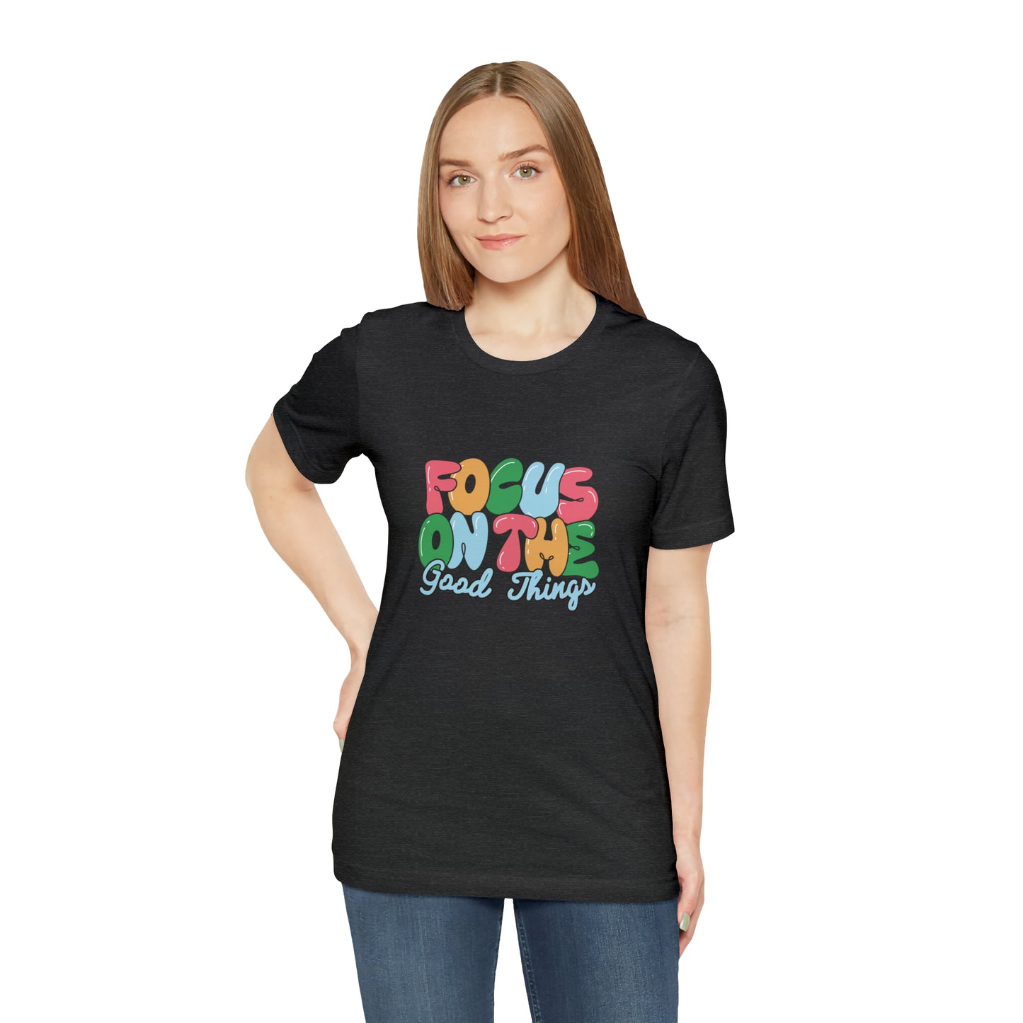 Focus on the good things shirt positive vibes shirt good vibes tee yogawear zen clothes bohemian top Women's Christmas gift for her for him