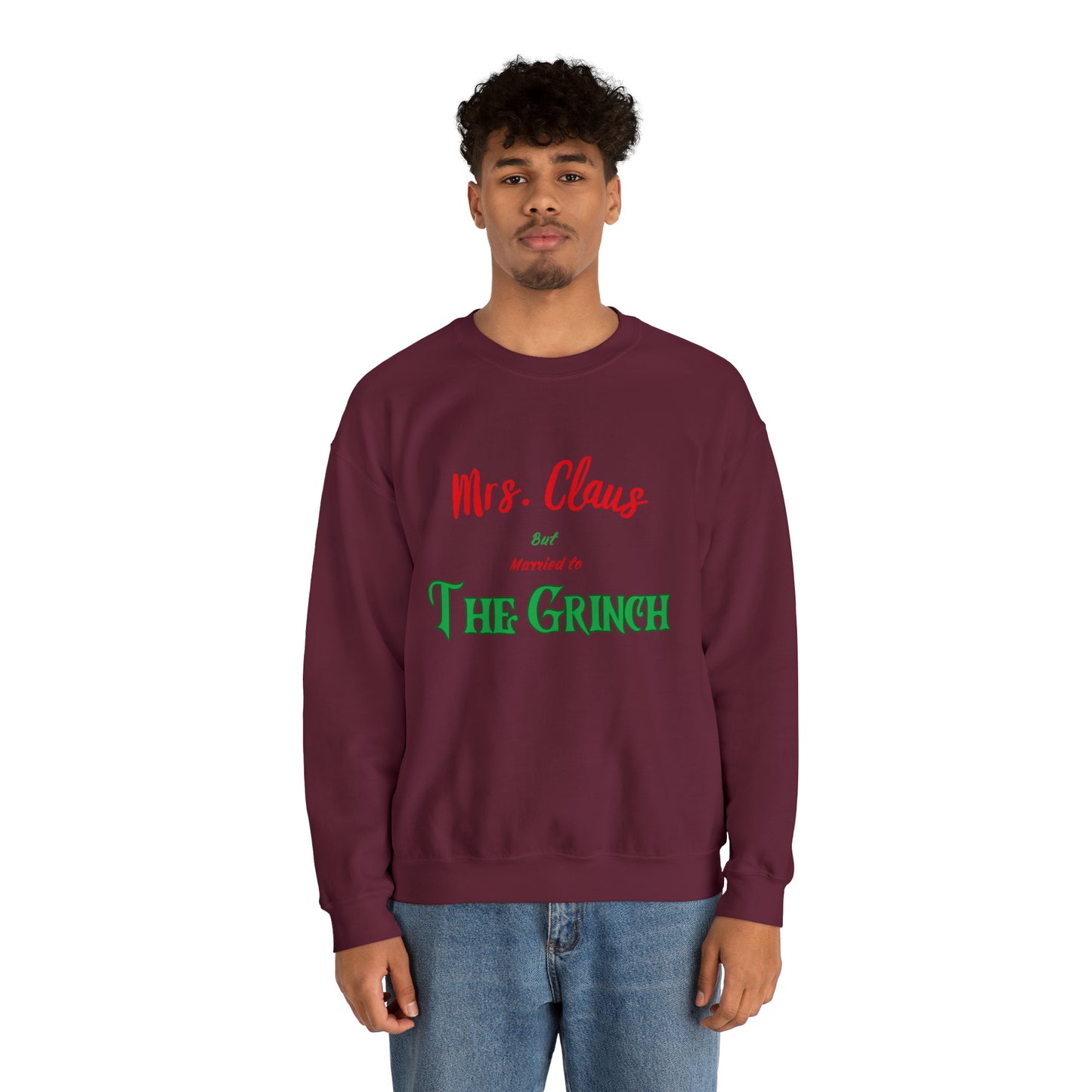 Mrs Claus sweater married to the grinch sweatshirt Merry Christmas Sweatshirt for Women Christmas Shirt Holiday Christmas gift for her