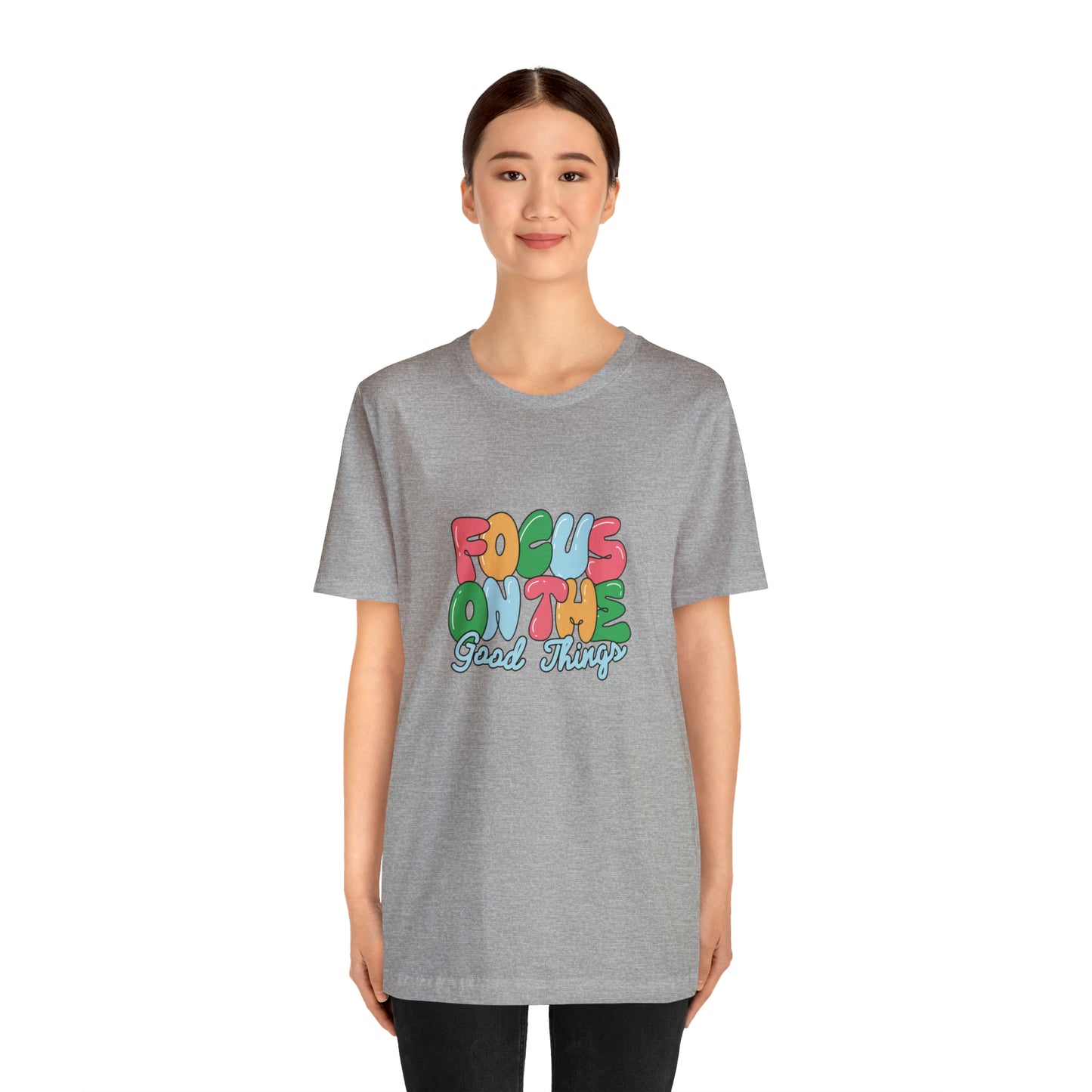 Focus on the good things shirt positive vibes shirt good vibes tee yogawear zen clothes bohemian top Women's Christmas gift for her for him