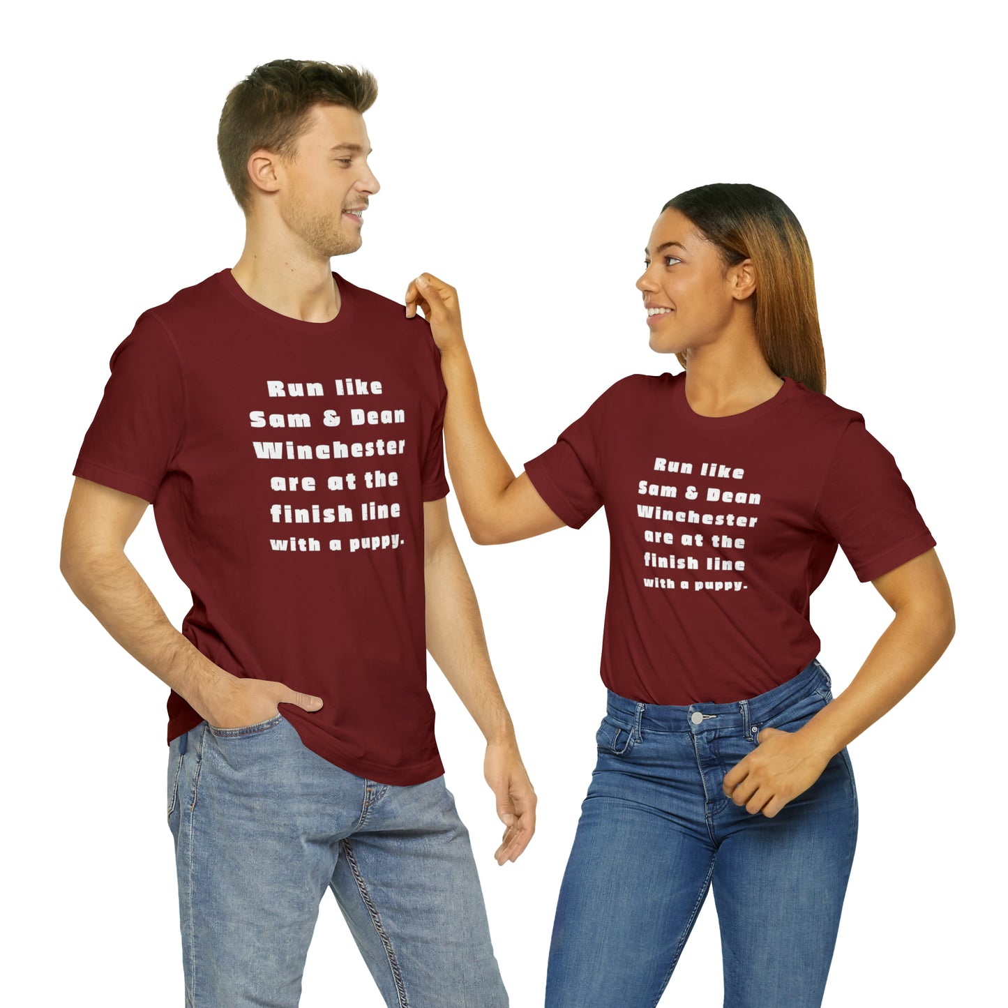 Winchester fans work out shirt Gym top sam and dean Tshirt Gift for her Gift for him Funny gift for her gift for him yoga Women's Tee