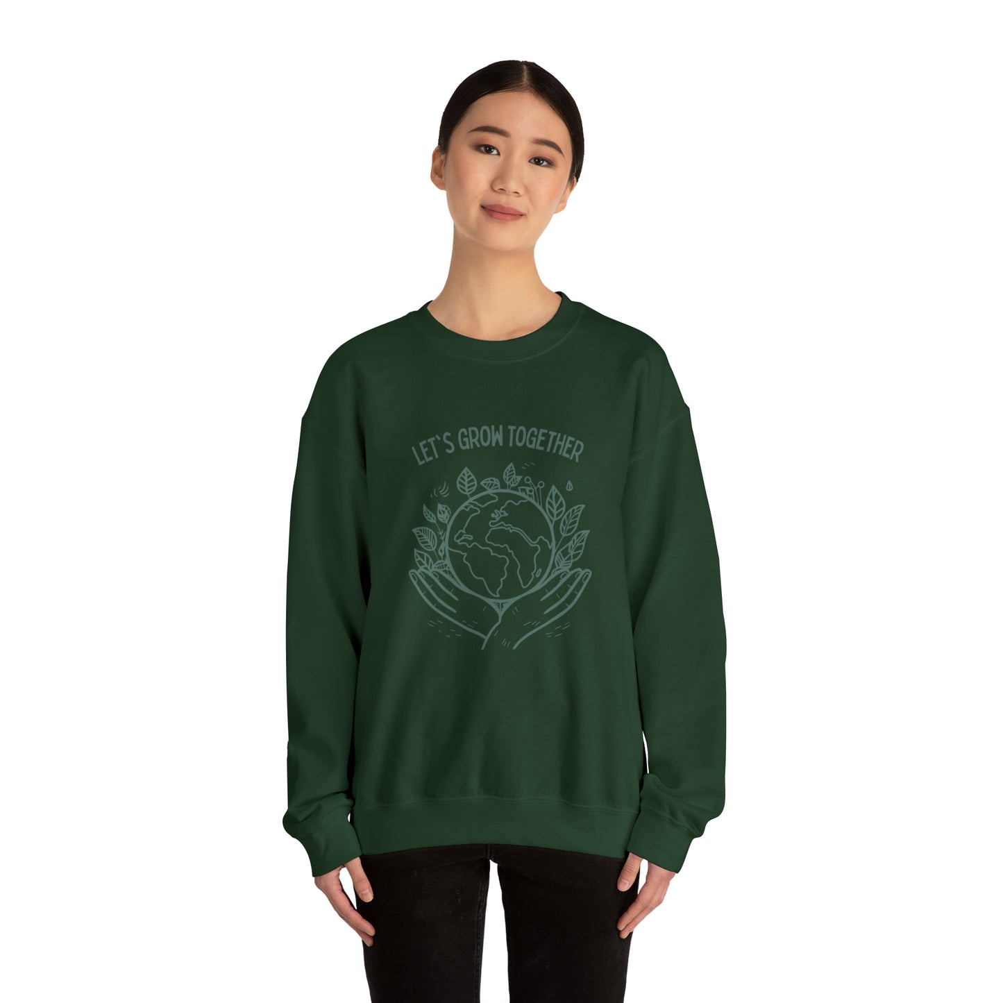 Let's grow together sweater plant lover sweater save the planet sweashirt birthday gift Christmas gifts Sweatshirt Gift for him Gift for her