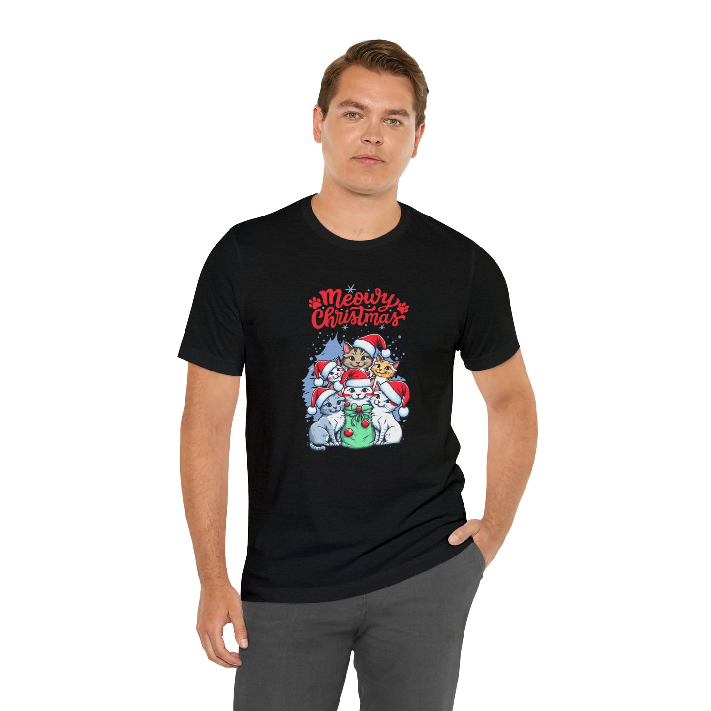 Cute Cat Christmas shirt funny dog Christmas tee Matching Family Christmas Shirt Family Christmas Shirt Matching Xmas Tees Custom