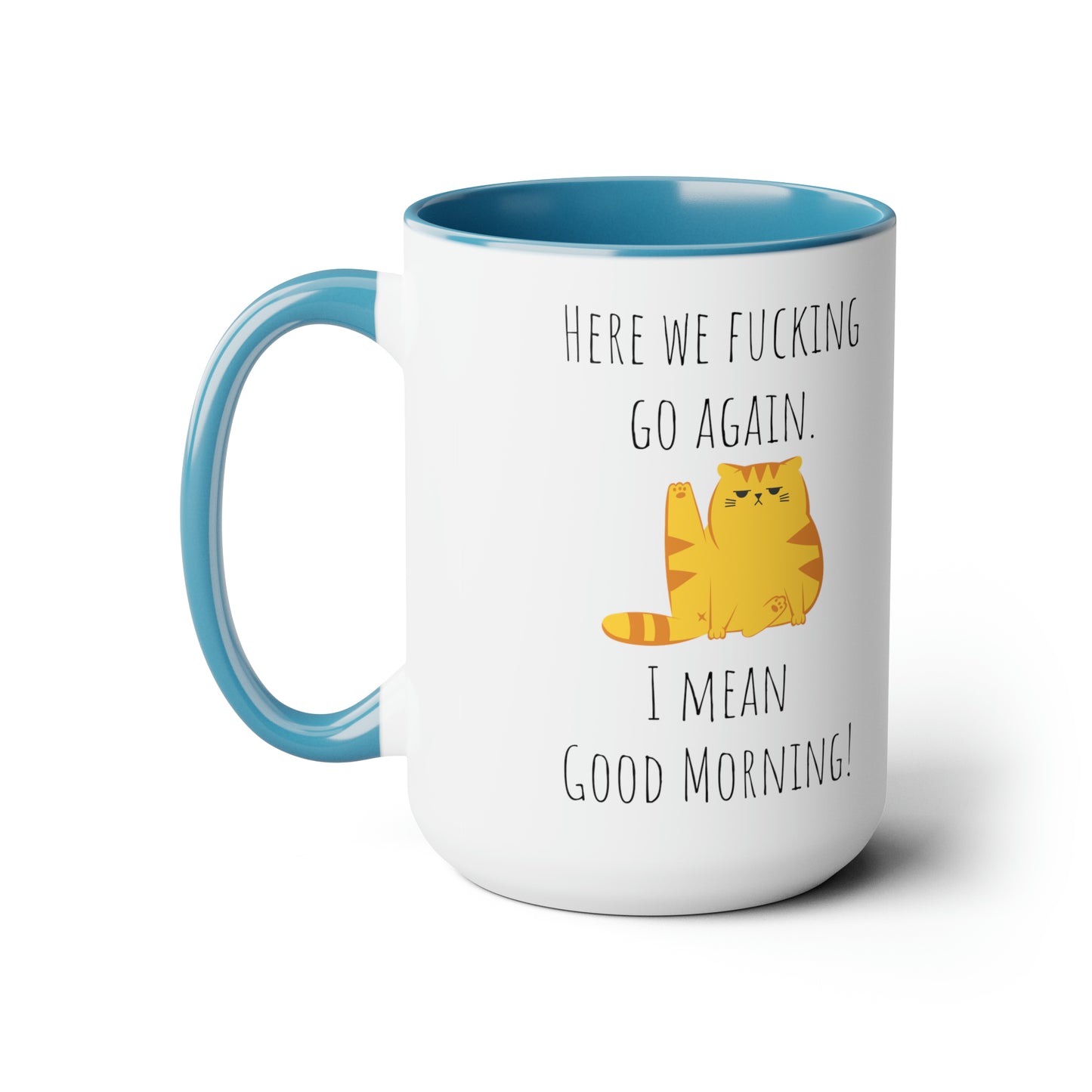 Funny grumpy cat mug funny Coffee Mug Fucking glorious morning mug cat mug gift for her Mug funny gift for wife tea Christmas gift 15oz