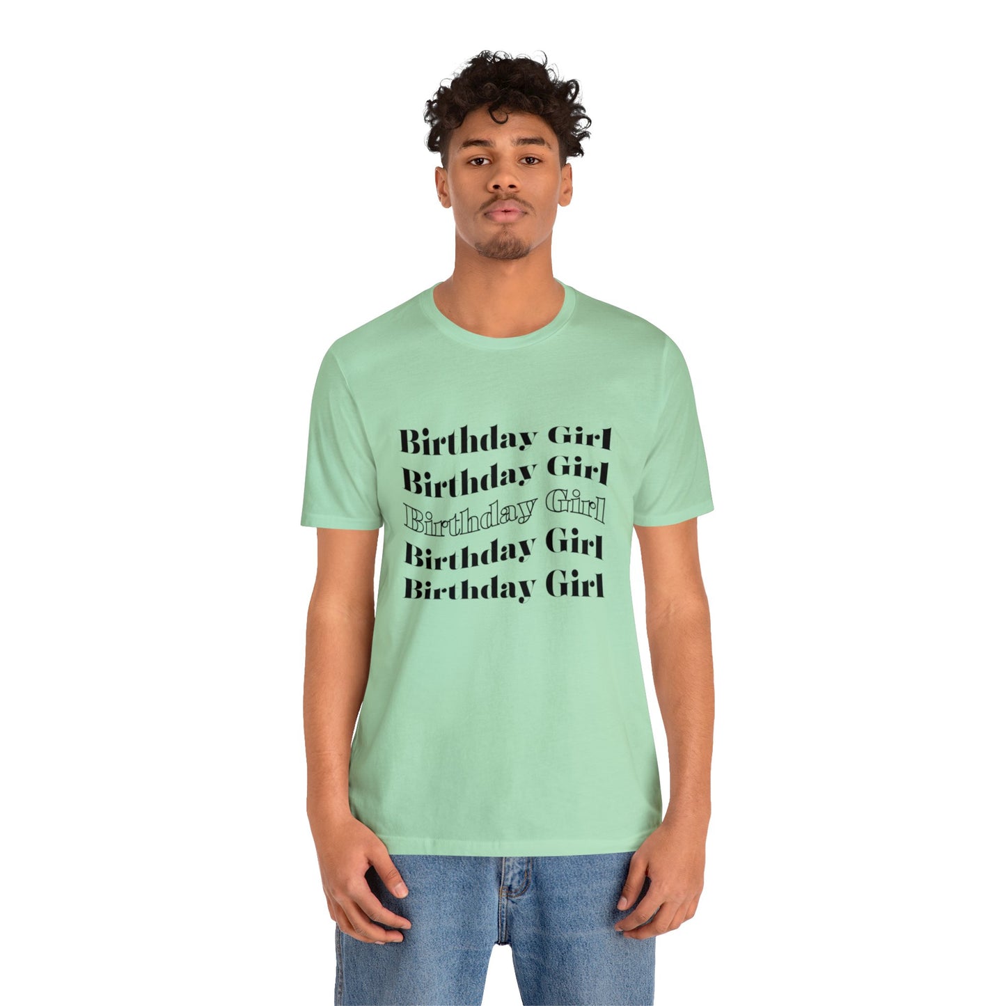 Birthday girl shirt gift for her best friend gift wavy shirt birthday party attire month funny T-shirt birthday gift Christmas gift for him