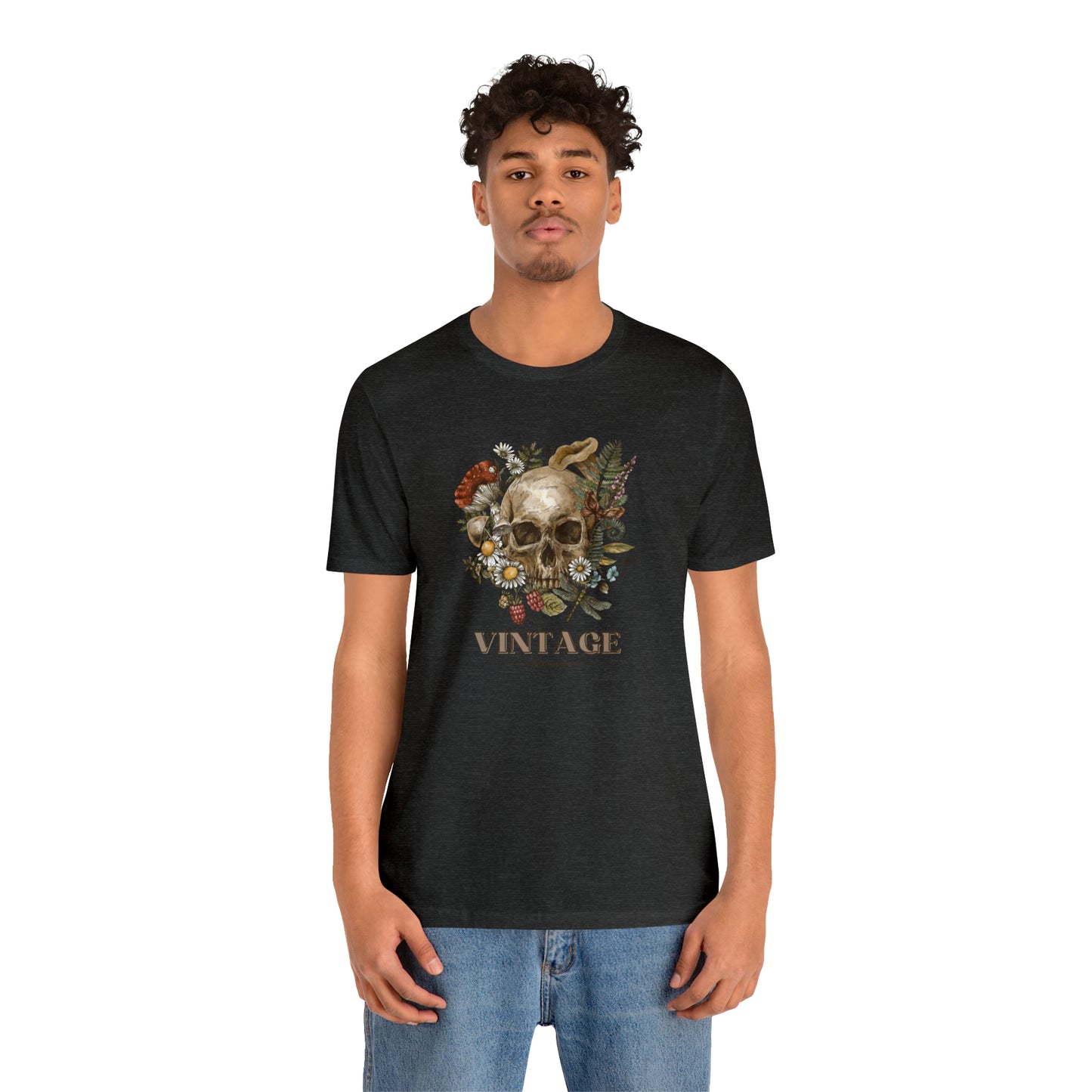 Vintage retro shirt skeleton head shirt Halloween tee Floral Shirt unisex Retro Themed vintage Gift christmas gift