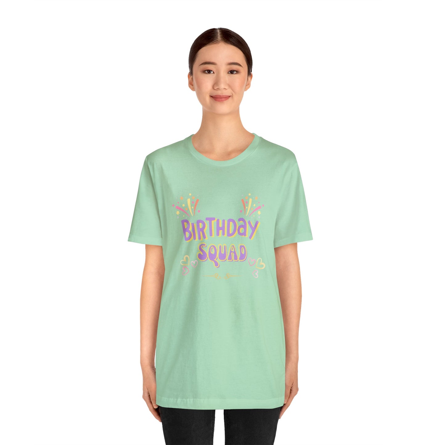 Birthday squad shirt birthday girl shirt birthday shirt gift for her best friend gift birthday party attire month funny Tshirt birthday gift