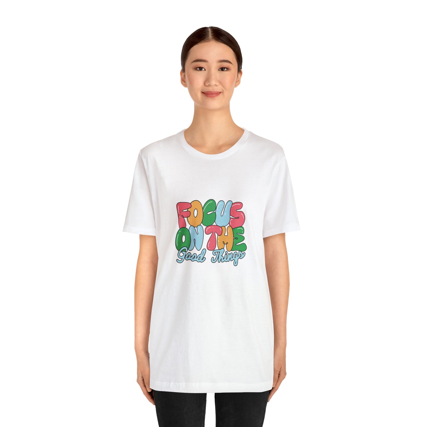 Focus on the good things shirt positive vibes shirt good vibes tee yogawear zen clothes bohemian top Women's Christmas gift for her for him