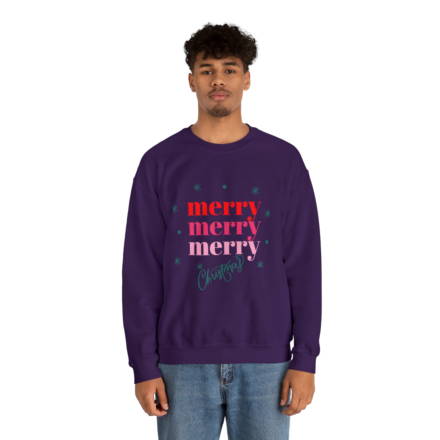 Festive AF sweater Pink Merry Bright Christmas Sweatshirt for Women Christmas Shirt Sweater Holiday Christmas gift for her gift for him