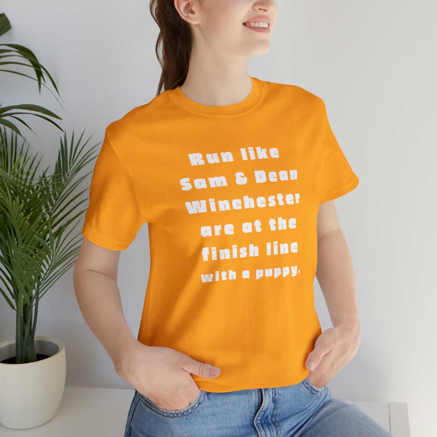 Winchester fans work out shirt Gym top sam and dean Tshirt Gift for her Gift for him Funny gift for her gift for him yoga Women's Tee