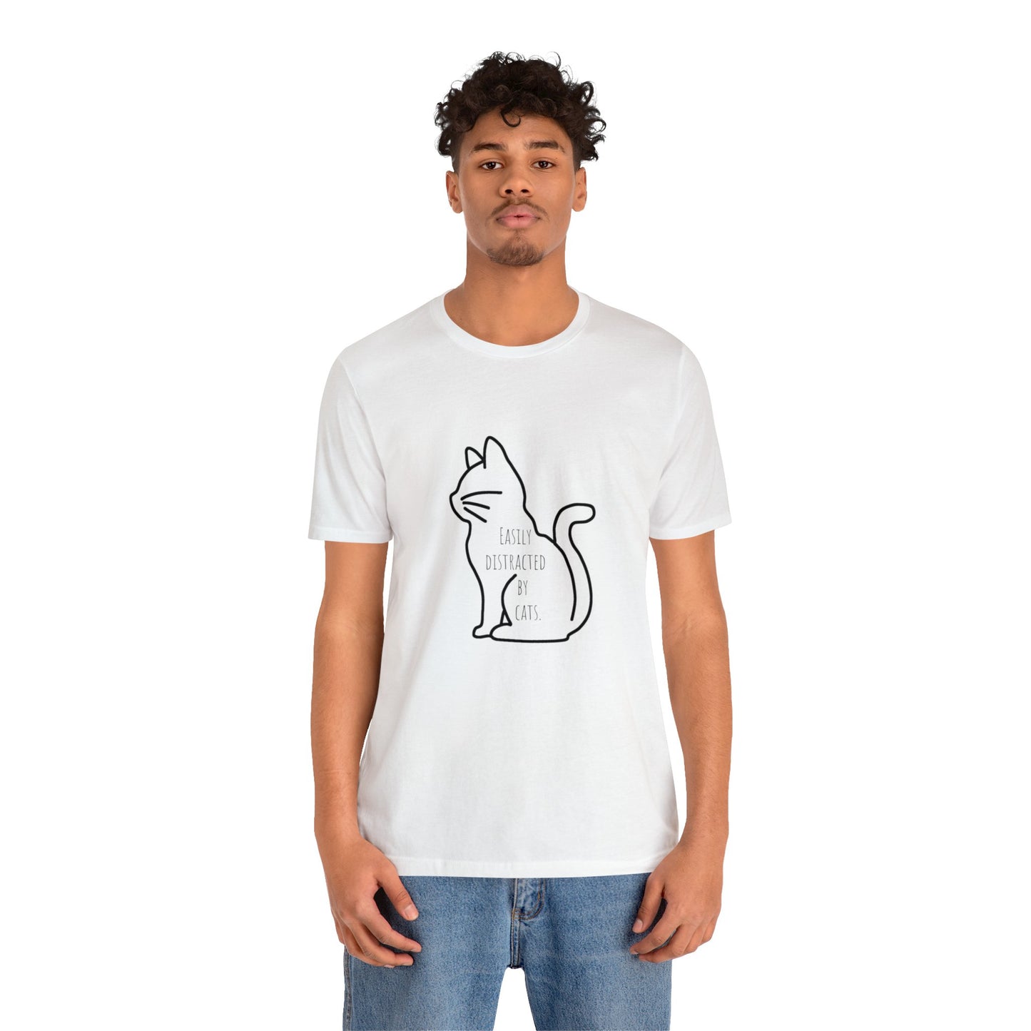 Easily distracted by cats Funny Cat lover shirt anime cat Shirt karma is a cat Gift for Cat Lover Gift for Cat Mom Gift cat dad shirt