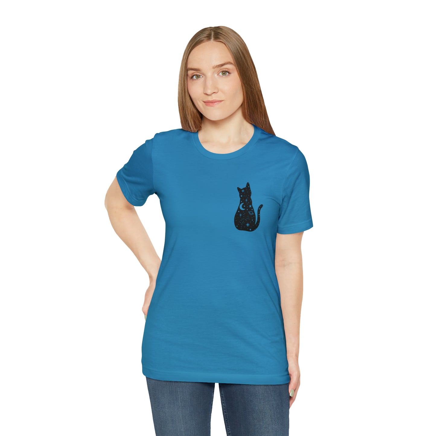 Cat Halloween shirt Witches Halloween T shirt Halloween Sweater Christmas Gift for Cat Lover Gift, Black Cat Gift for Cat Mom Gift moon