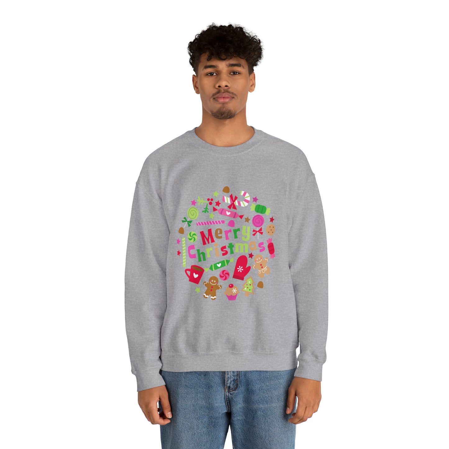 Candy Christmas sweater Merry Bright Christmas sweatshirt Christmas Sweatshirt for her Christmas family Shirt Christmas gift for him