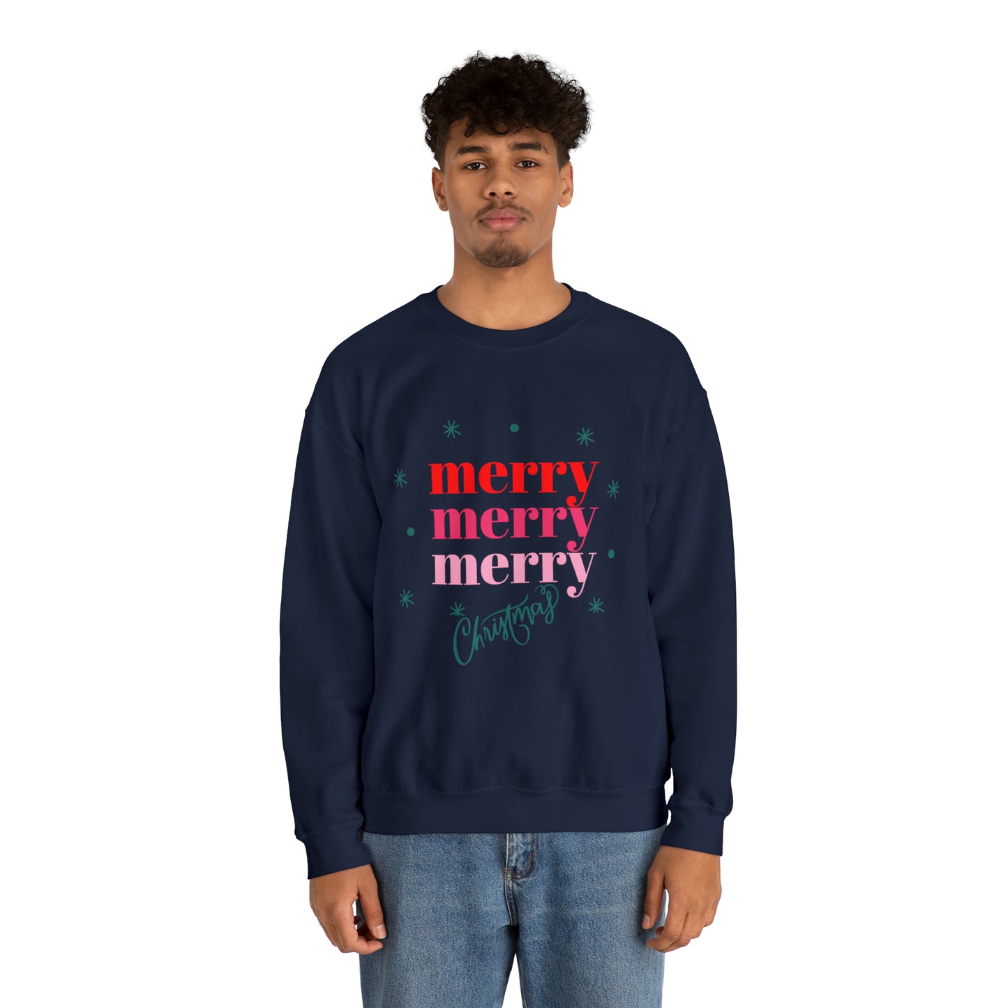 Festive AF sweater Pink Merry Bright Christmas Sweatshirt for Women Christmas Shirt Sweater Holiday Christmas gift for her gift for him
