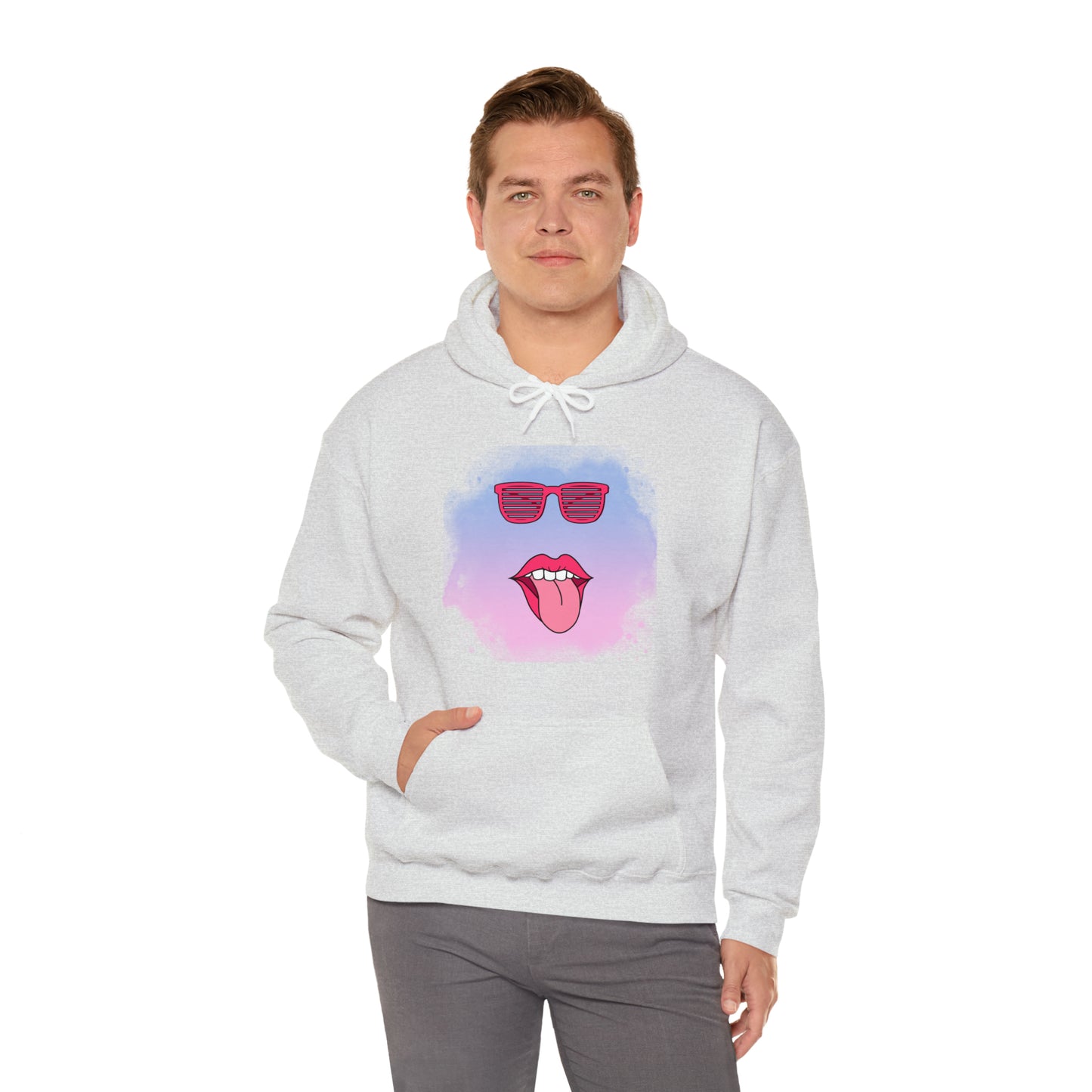 Lip Sunglasses Hoodie, Bubble Gum kiss Hoodie, Fun Summer shirt, Birthday gift for her, Galantine gift for her,best friend gift, vacation