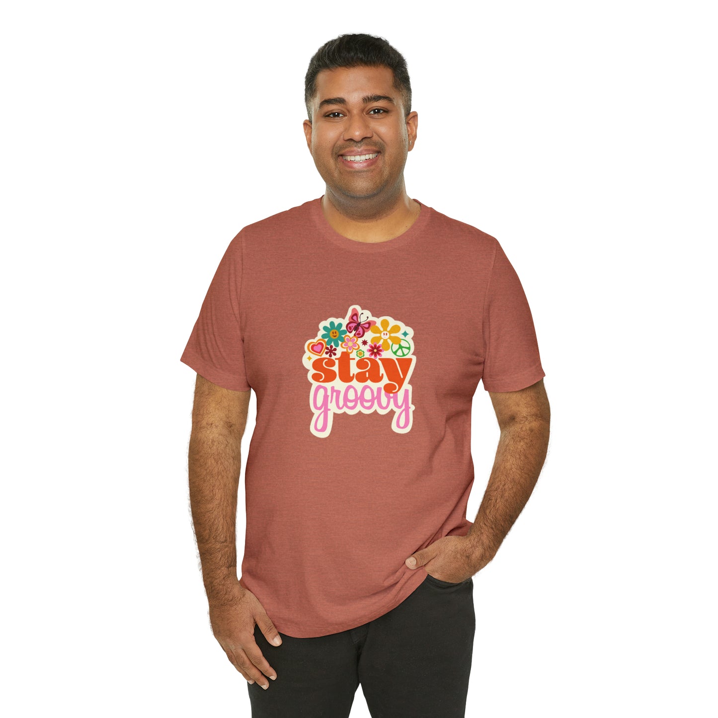 Stay Groovy t-shirt, Hippie shirt, good vibes shirt, summer fun style gift,travel shirt,best friend trip vacation trip