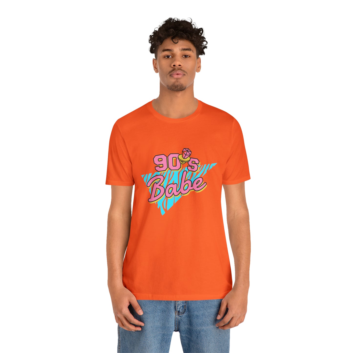 90's Babe shirt, gift for her, Christmas shirt, galantine gift best friend trip, Unisex Jersey Short Sleeve Tee