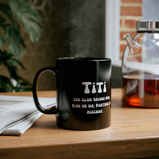 Mother's day mug Second mom Auntie mug Titi gift Partner in crime mug black mug Coffee mug Christmas Gifts Birthday Gifts for her Mug