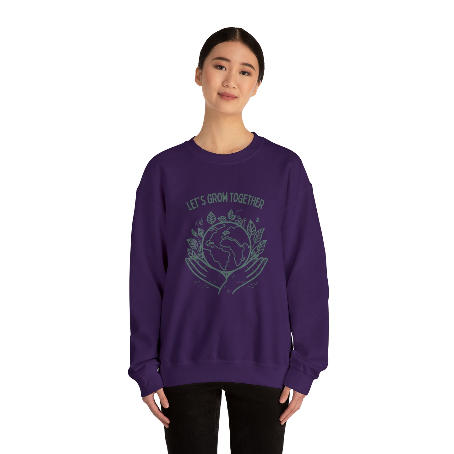 Let's grow together sweater plant lover sweater save the planet sweashirt birthday gift Christmas gifts Sweatshirt Gift for him Gift for her