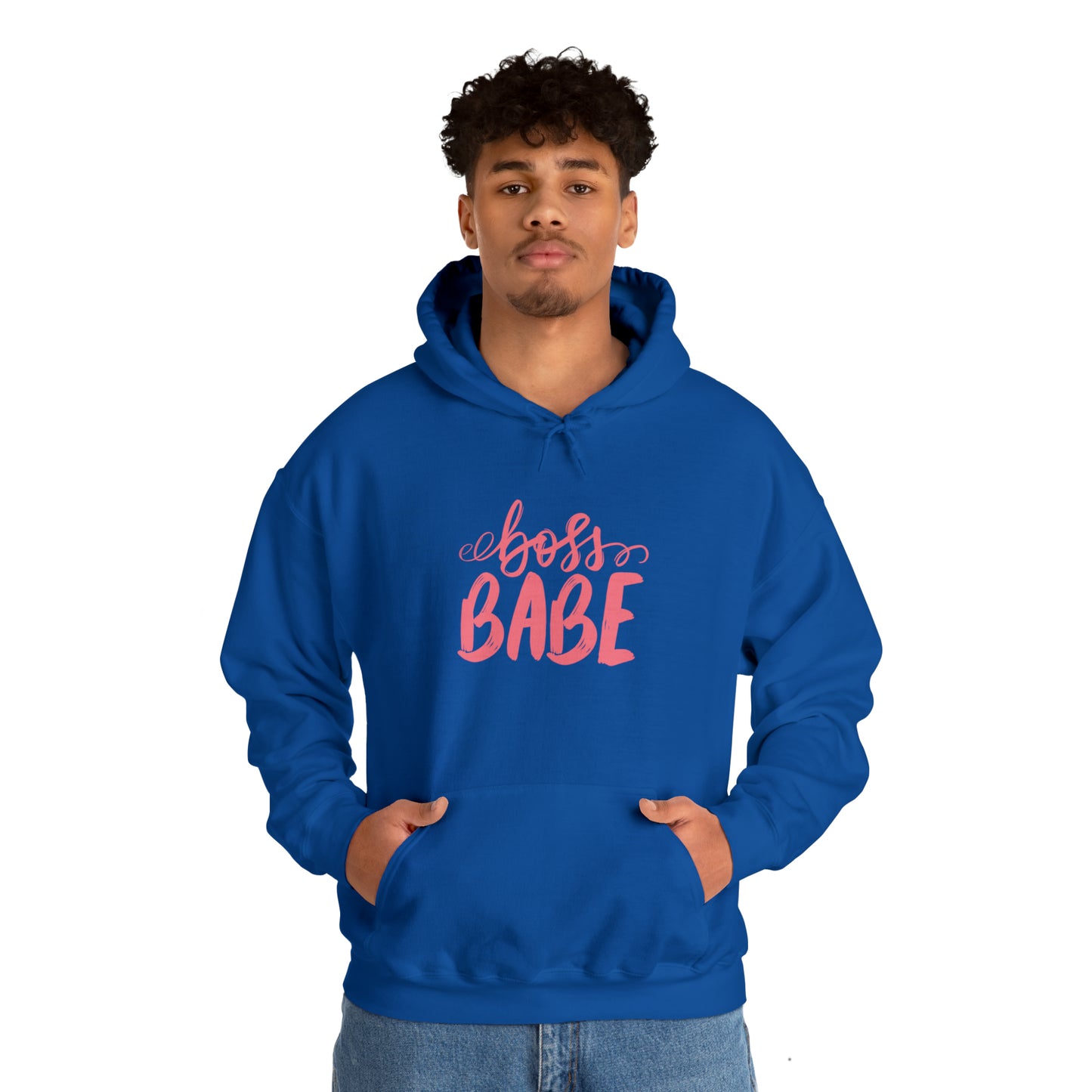 Boss Babe hoodie, boss babe energy, gift for her, millionaire babe, Unisex Heavy Blend Hooded Sweatshirt