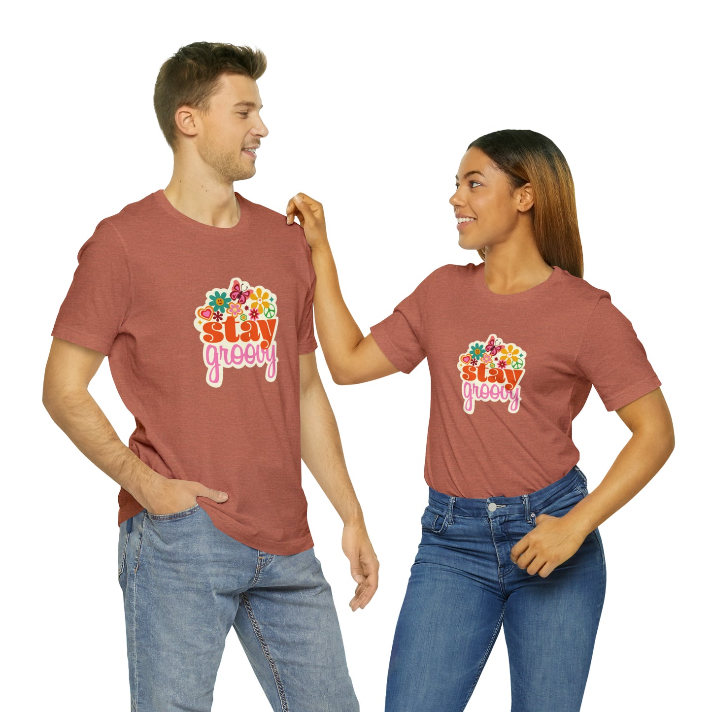 Stay Groovy t-shirt, Hippie shirt, good vibes shirt, summer fun style gift,travel shirt,best friend trip vacation trip