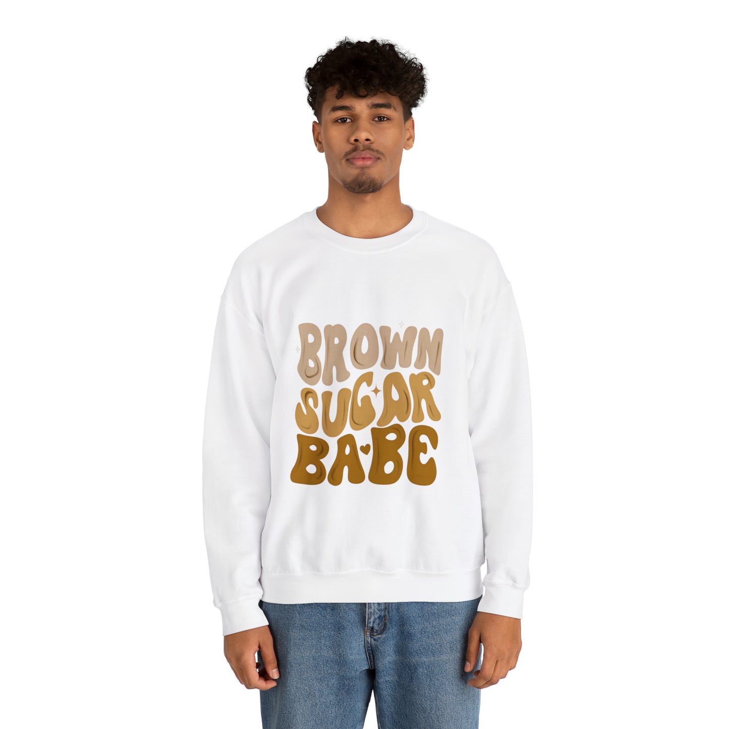 Brown Sugar Babe sweatshirt, Brown Beauty shirt, Birthday gift for her, Melanin sweatshirt, Unisex Heavy Blend Crewneck Sweatshirt