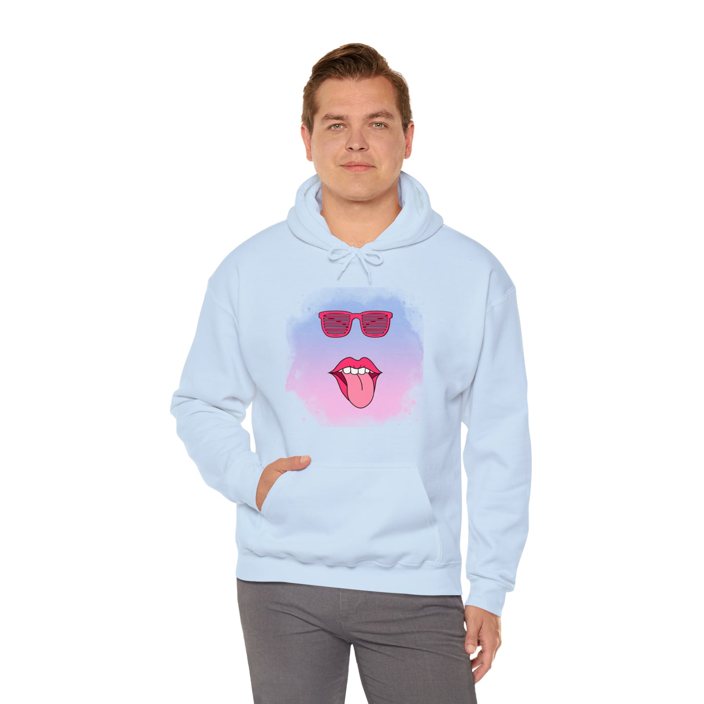 Lip Sunglasses Hoodie, Bubble Gum kiss Hoodie, Fun Summer shirt, Birthday gift for her, Galantine gift for her,best friend gift, vacation