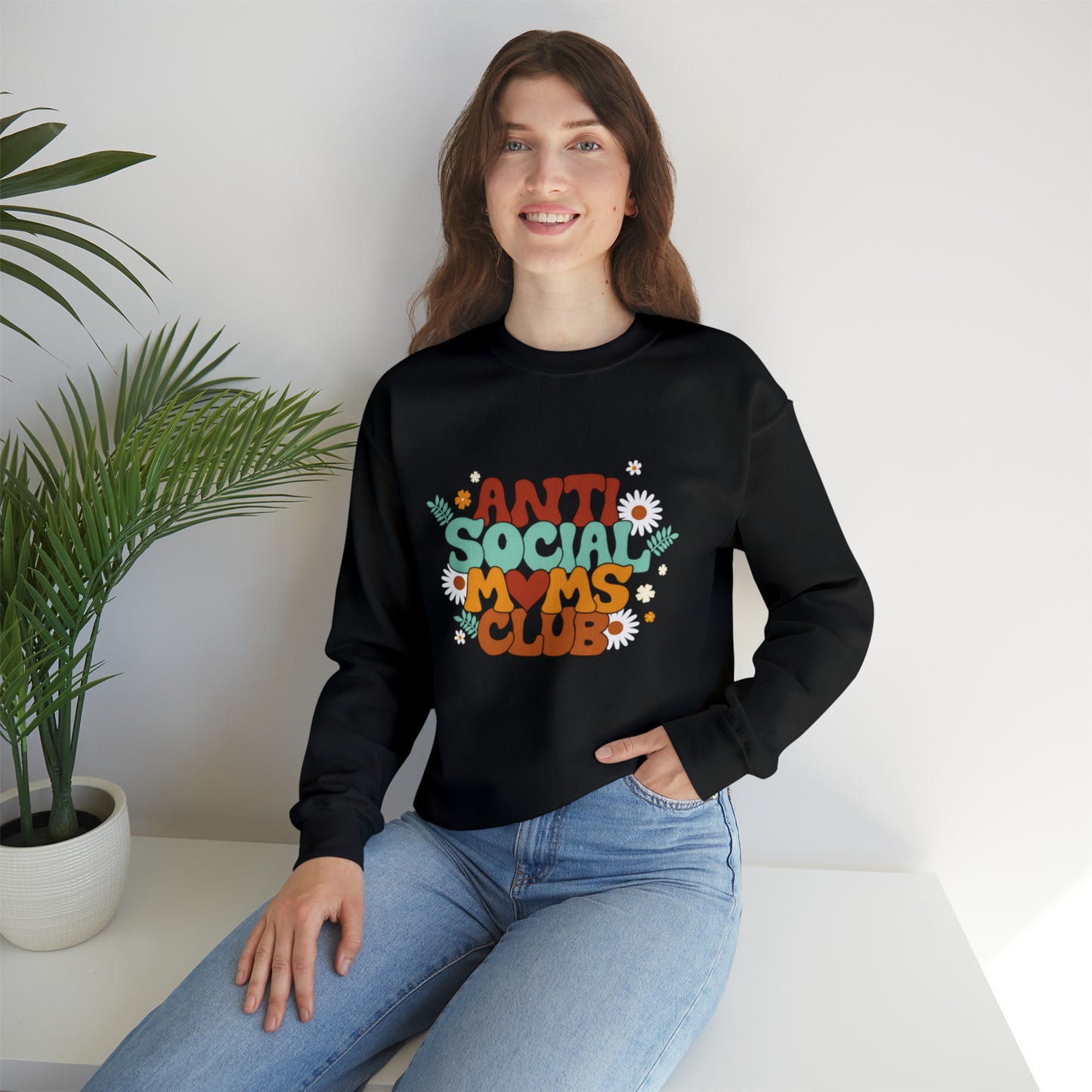 Anti social moms club sweatshirt, Mama Mother Mom sweatshirt, Gift for mom, Christmas gift for her,for him,Birthday gift for her
