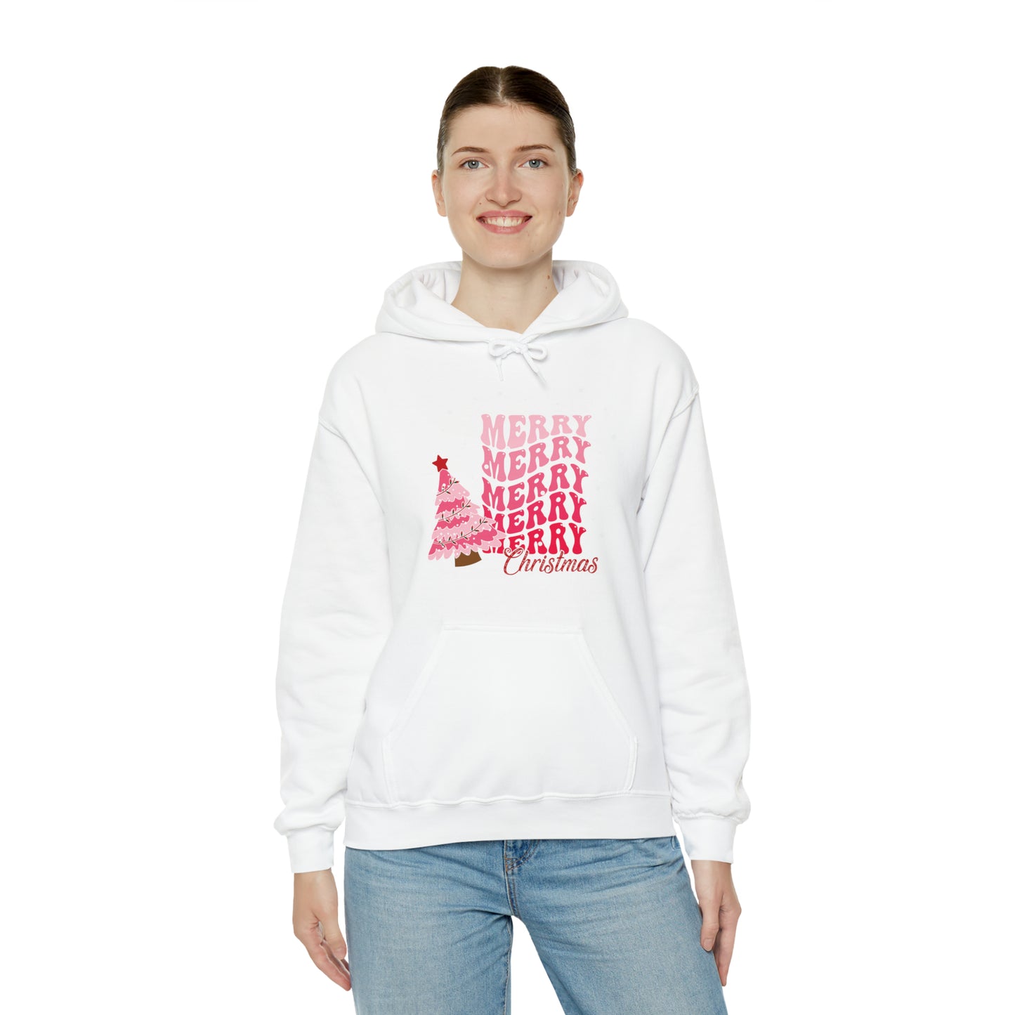 Festive AF hoodie blue Merry Bright Christmas Sweatshirt for Women Men Christmas Sweater Holiday Christmas gift for her gift for him