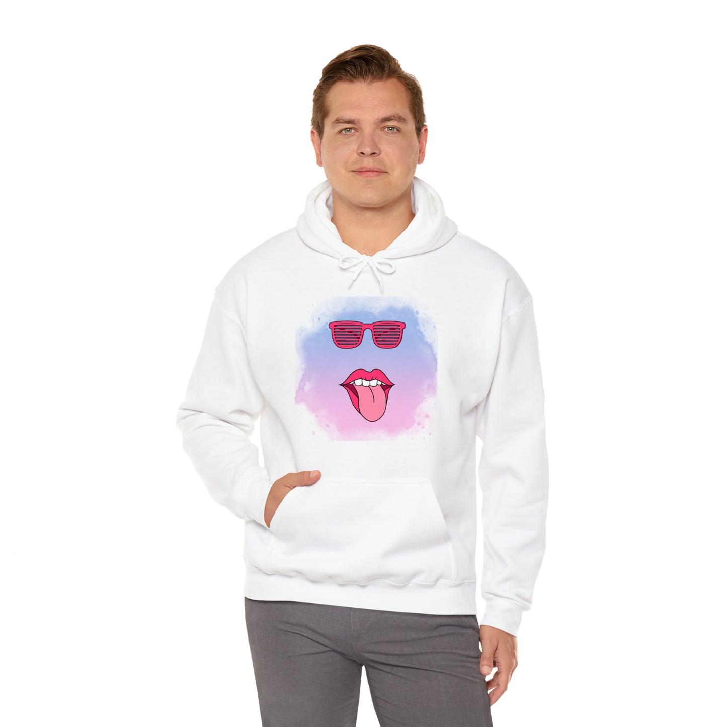 Lip Sunglasses Hoodie, Bubble Gum kiss Hoodie, Fun Summer shirt, Birthday gift for her, Galantine gift for her,best friend gift, vacation