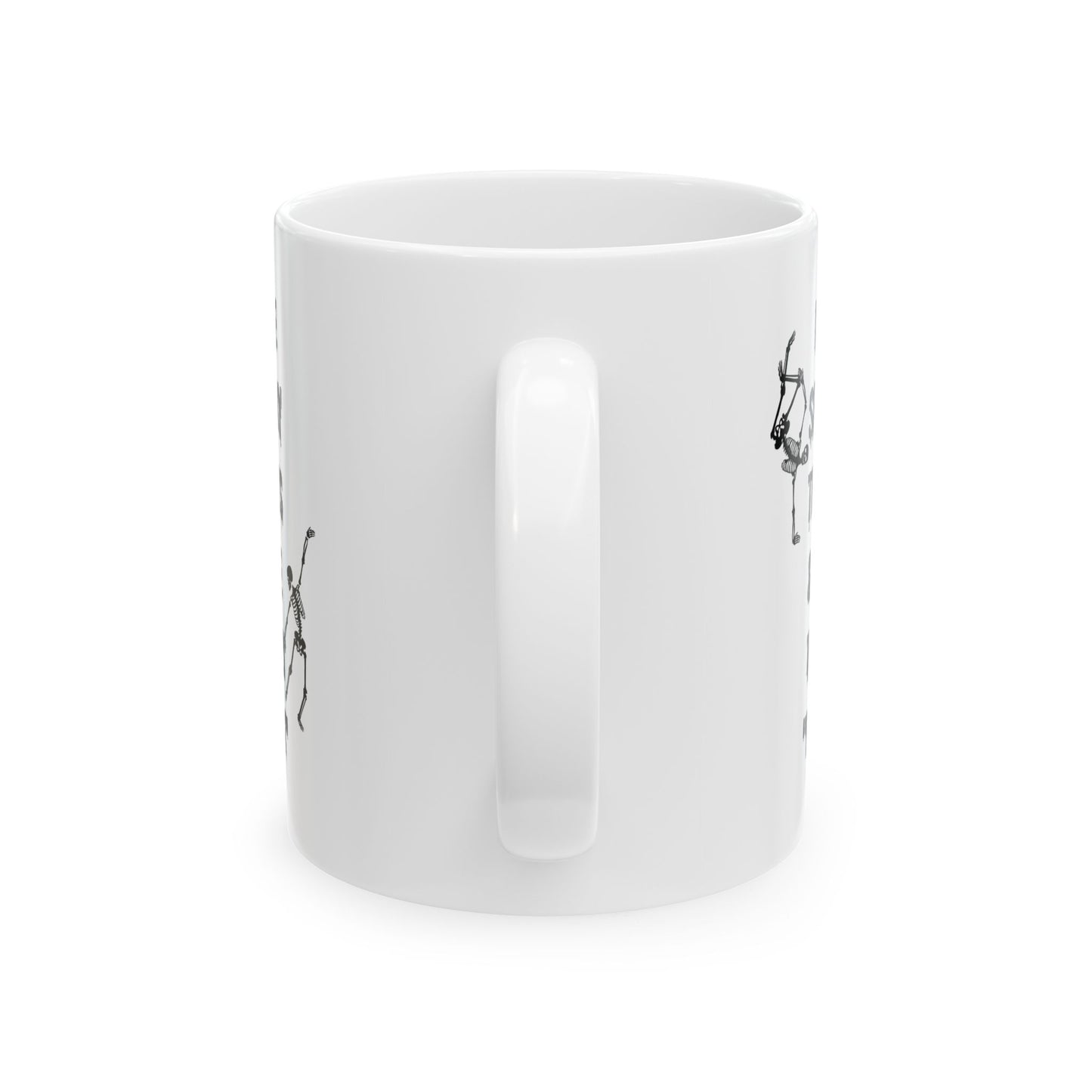 Halloween mug Spooky mug I like spooky this and word fuck skeleton office funny gift best friend gift Christmas Ceramic Mug, (11oz, 15oz)