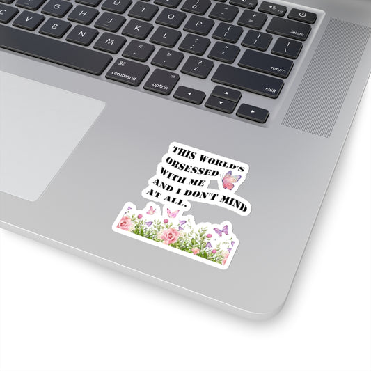 Delulu sticker World's obsessed with me sticker my delulu era sticker bestie gift for her bestfriend gift Kiss-CutSticker