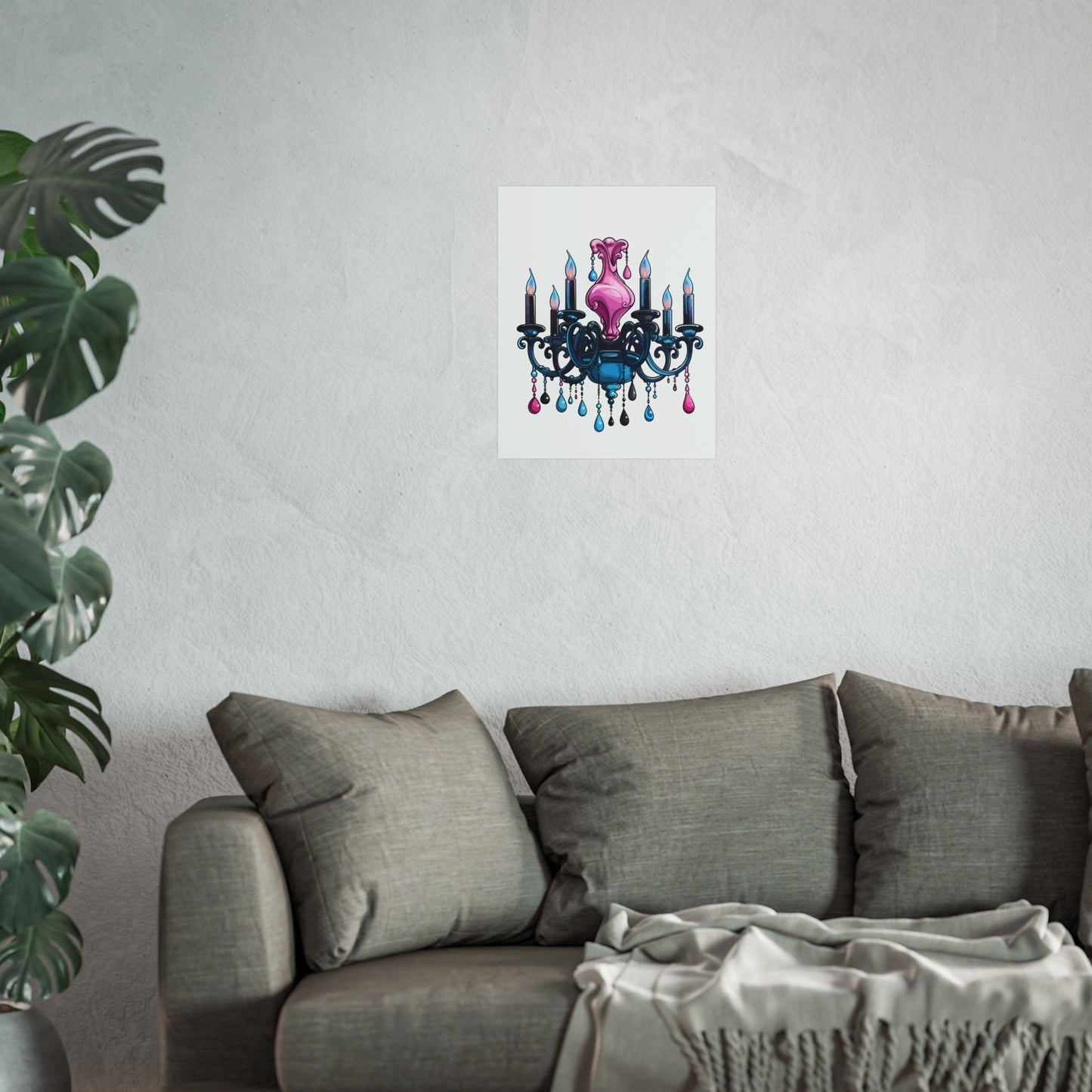Chic Chandelier Fine Art Poster - Elegant Wall Decor for Home & Office, wall art