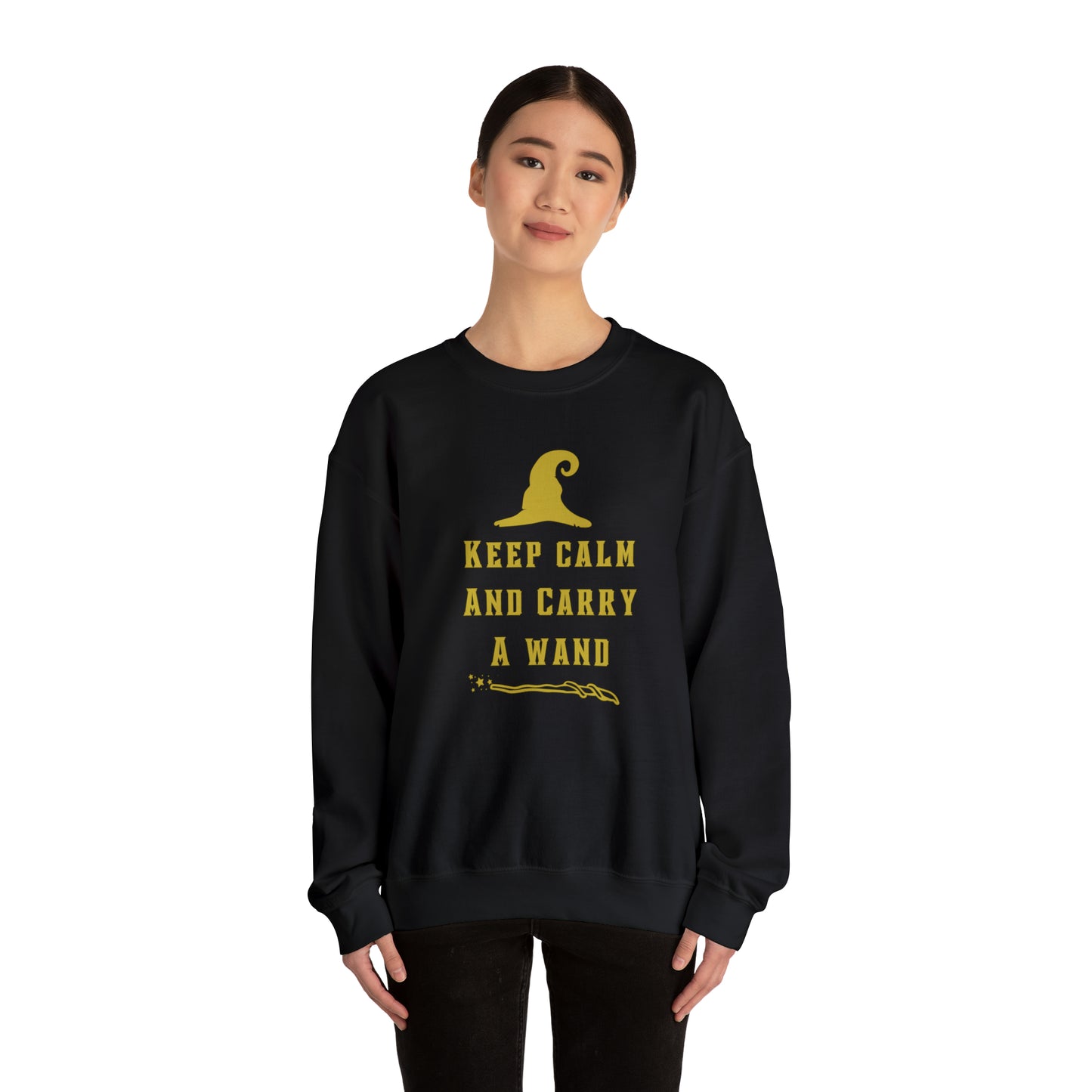 Mischief Manager Hogwarts sweater keep calm carry a wand sweatshirt Halloween sweater Universal Studios Christmas gift for her gift for him