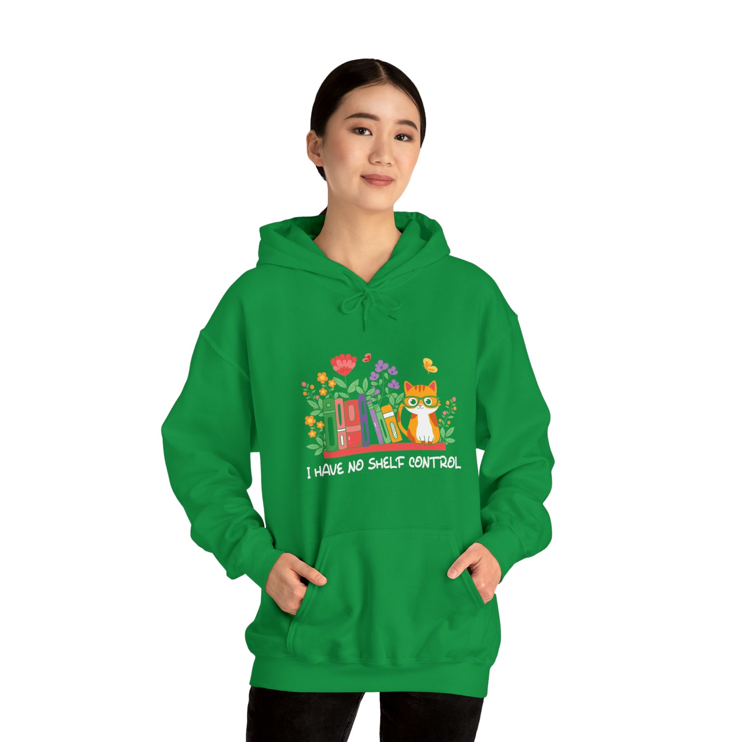 Cat lover hoodie book lover sweater BookShelf control orange cat Shirt Halloween Cat Sweatshirt Gift for Cat Lover Gift for Cat Mom Gift