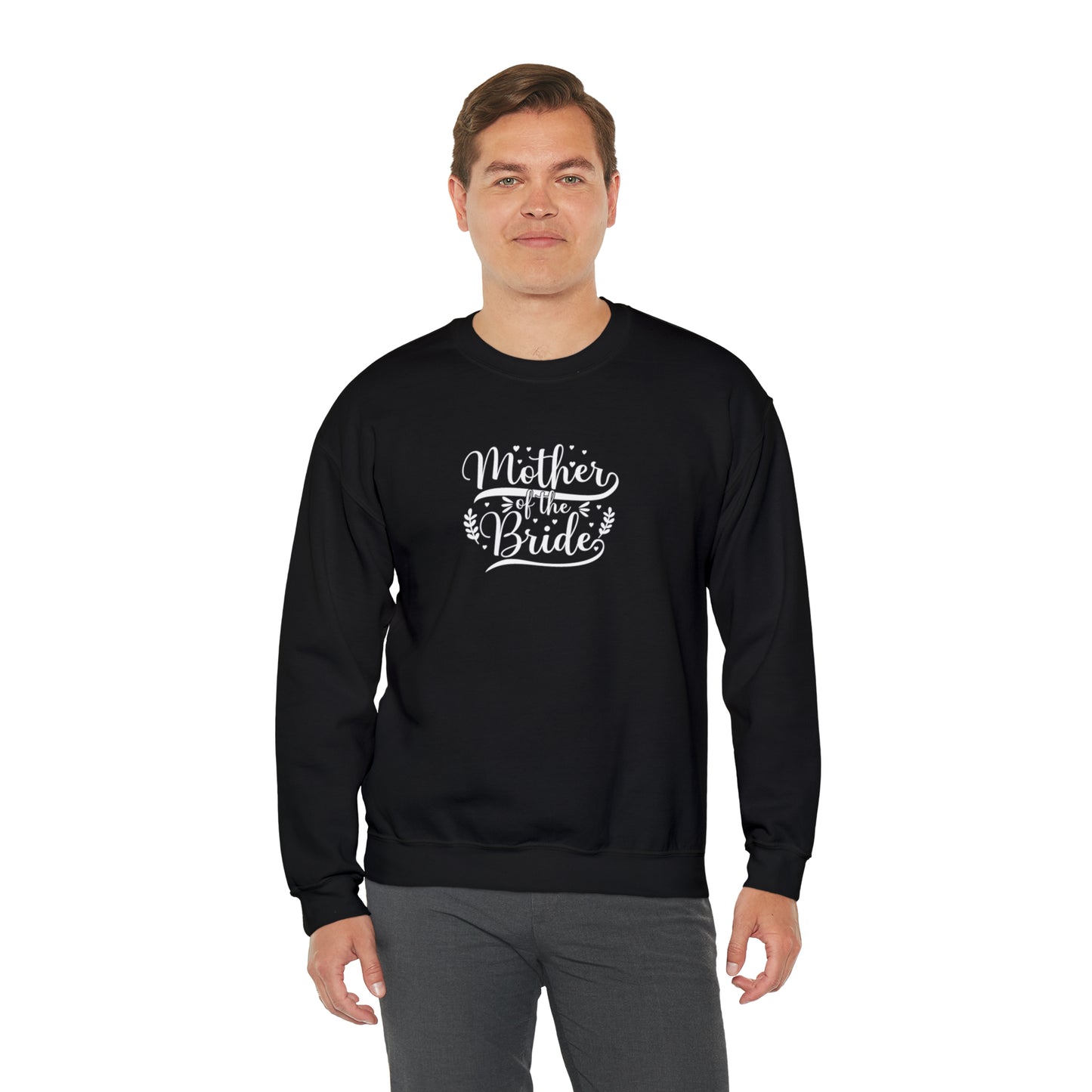 Mother of the bride sweatshirt, Red wedding attire, gift for Mom, bridal party clothes, yoga wear for her, for him, Birthday gift for her